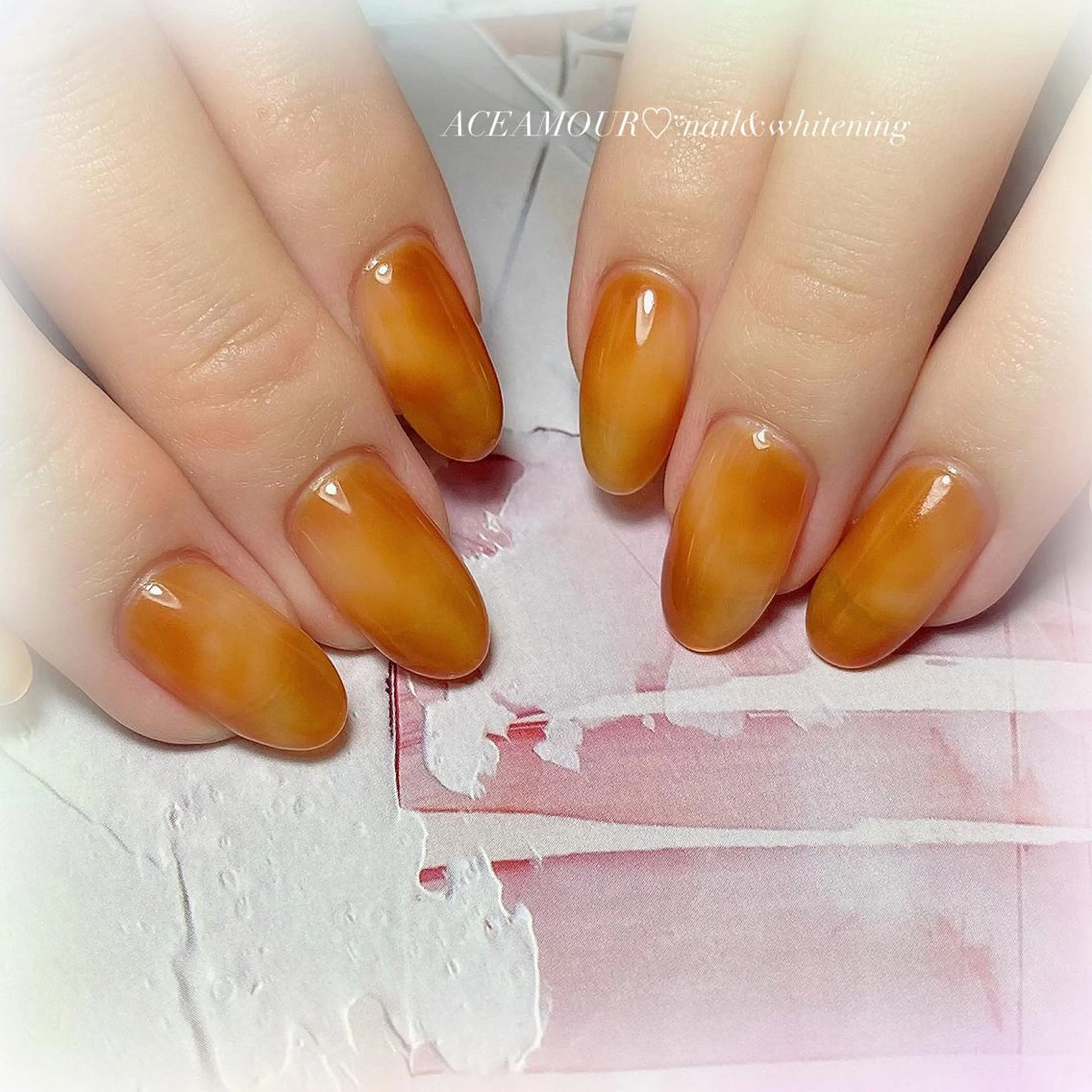 ネイル クリアネイル ニュアンスネイル ワンカラーネイル ネイル/耳つぼ /新ホワイトニングのネイルデザイン