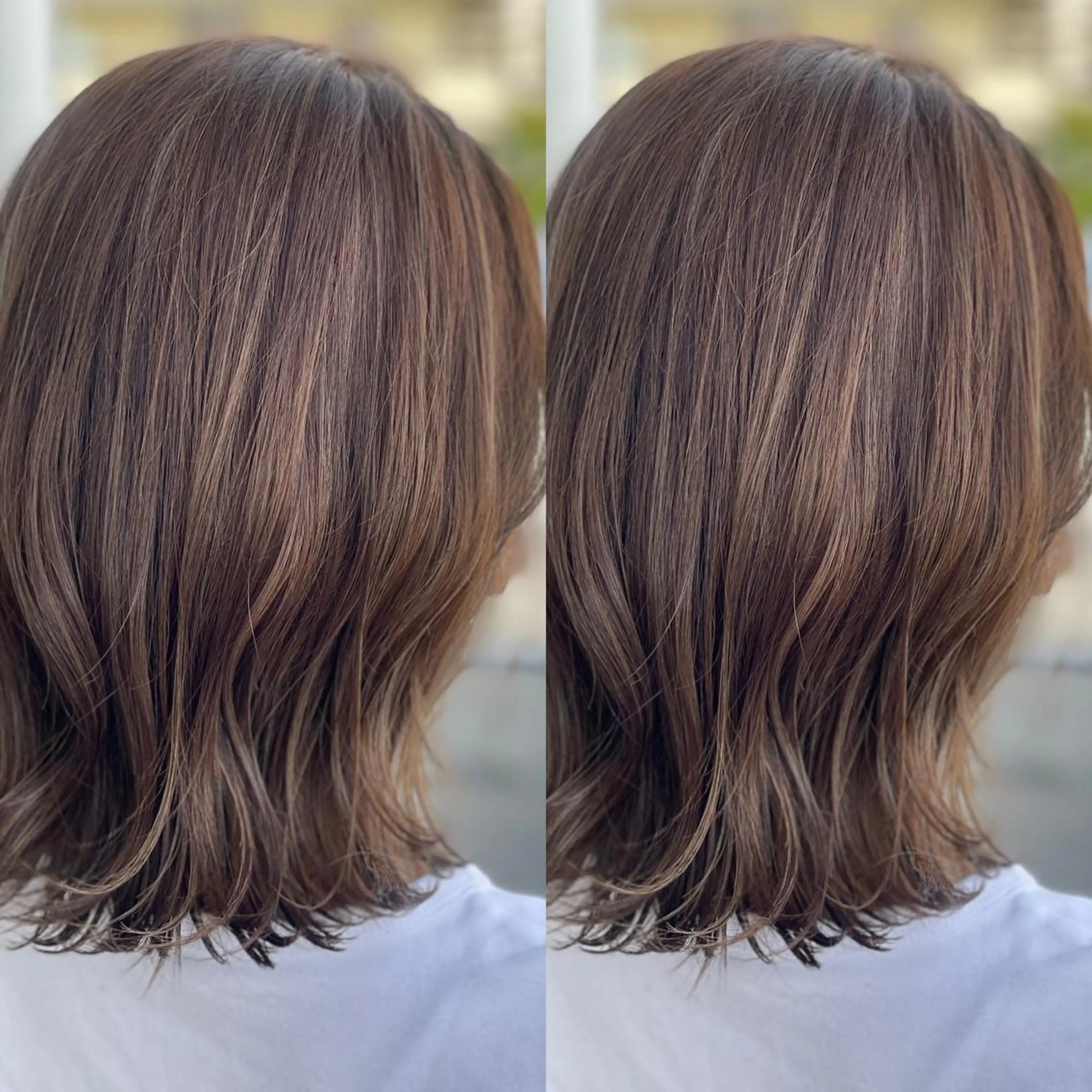 セミロング カラー Snaly カラー特化ページのヘアスタイル