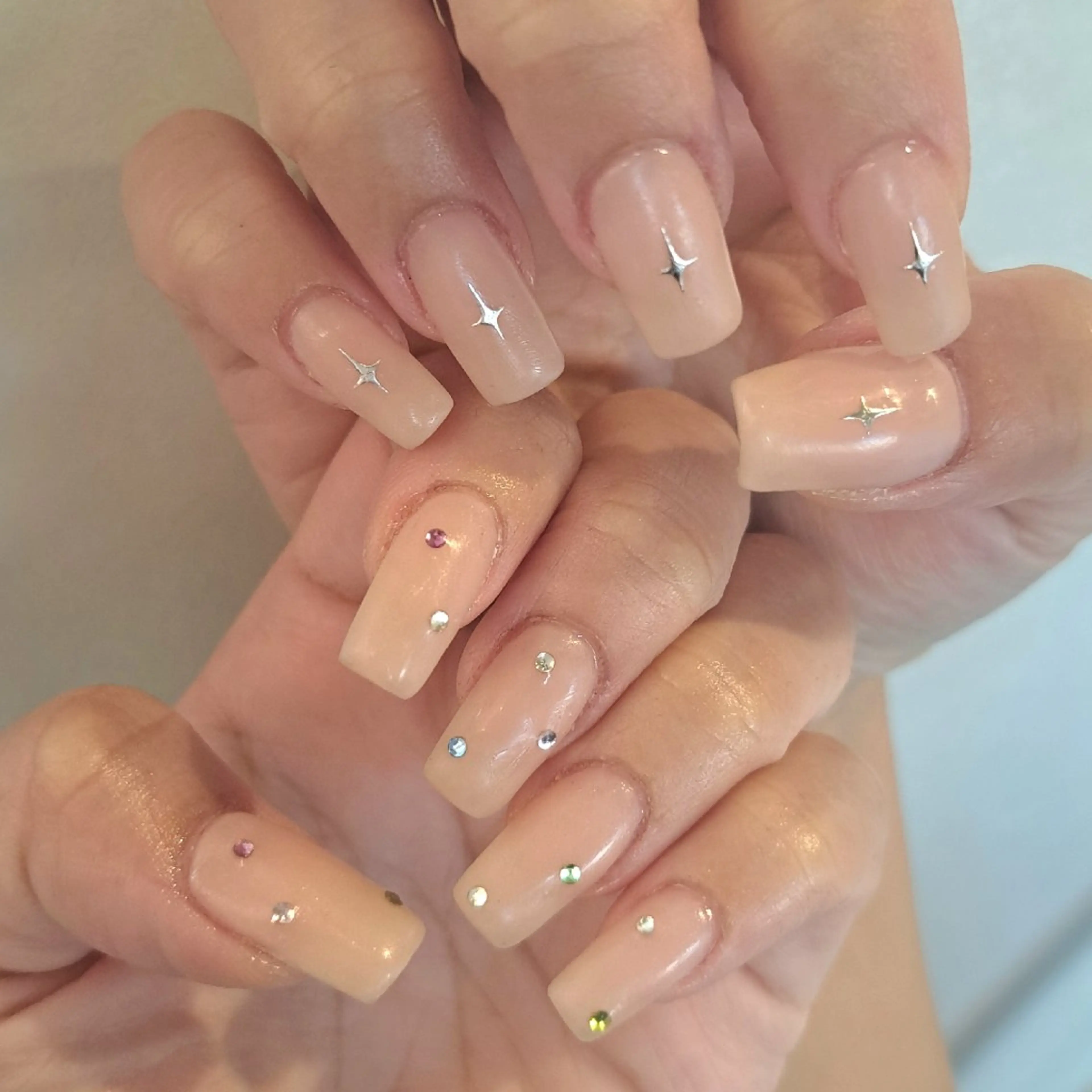 ネイル アートネイル ジェルネイル キラキラネイル 持ち込み シンプルネイル Nail mood /アートし放題のネイルデザイン