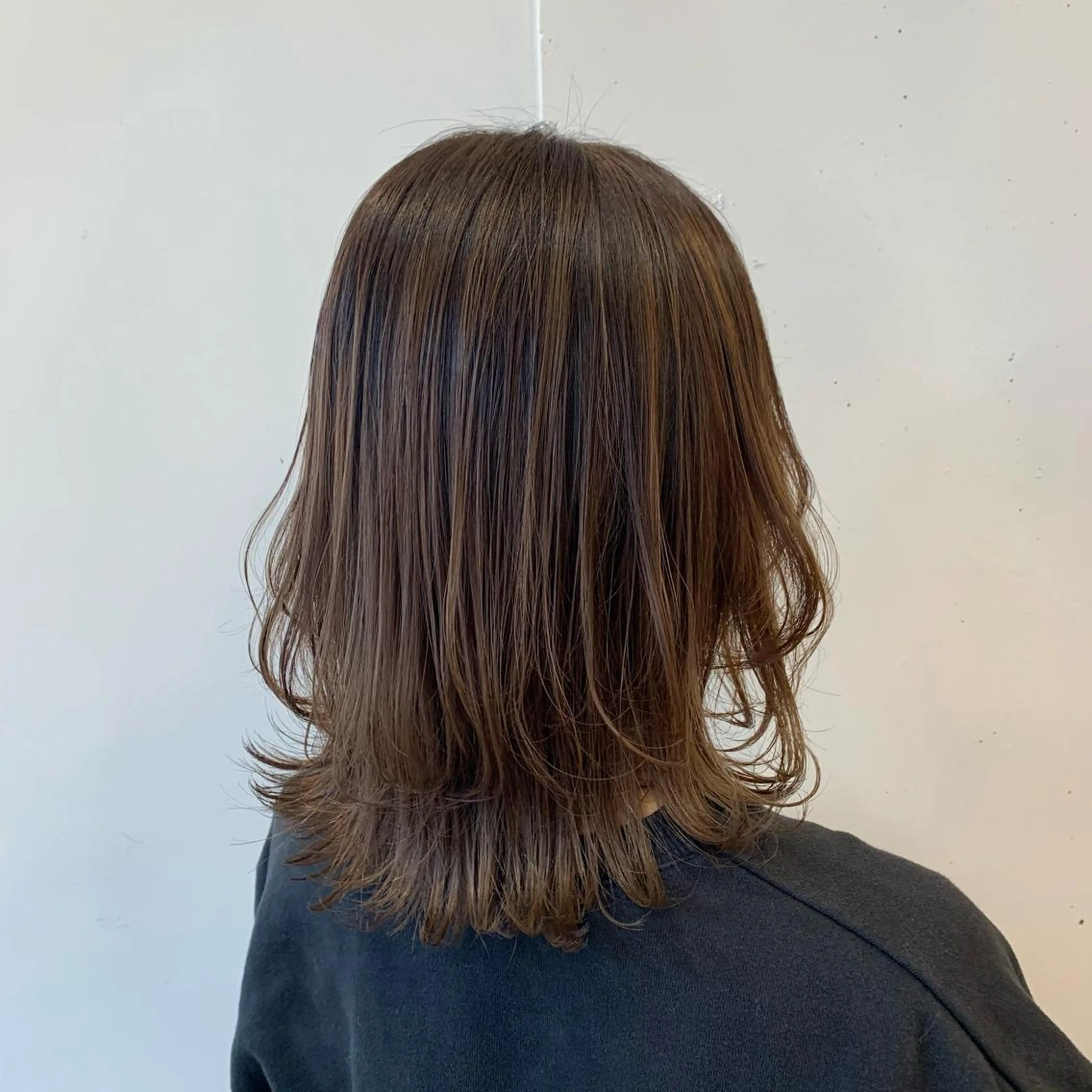 ミディアム まろやかカラー🤎 みなとまほのヘアスタイル