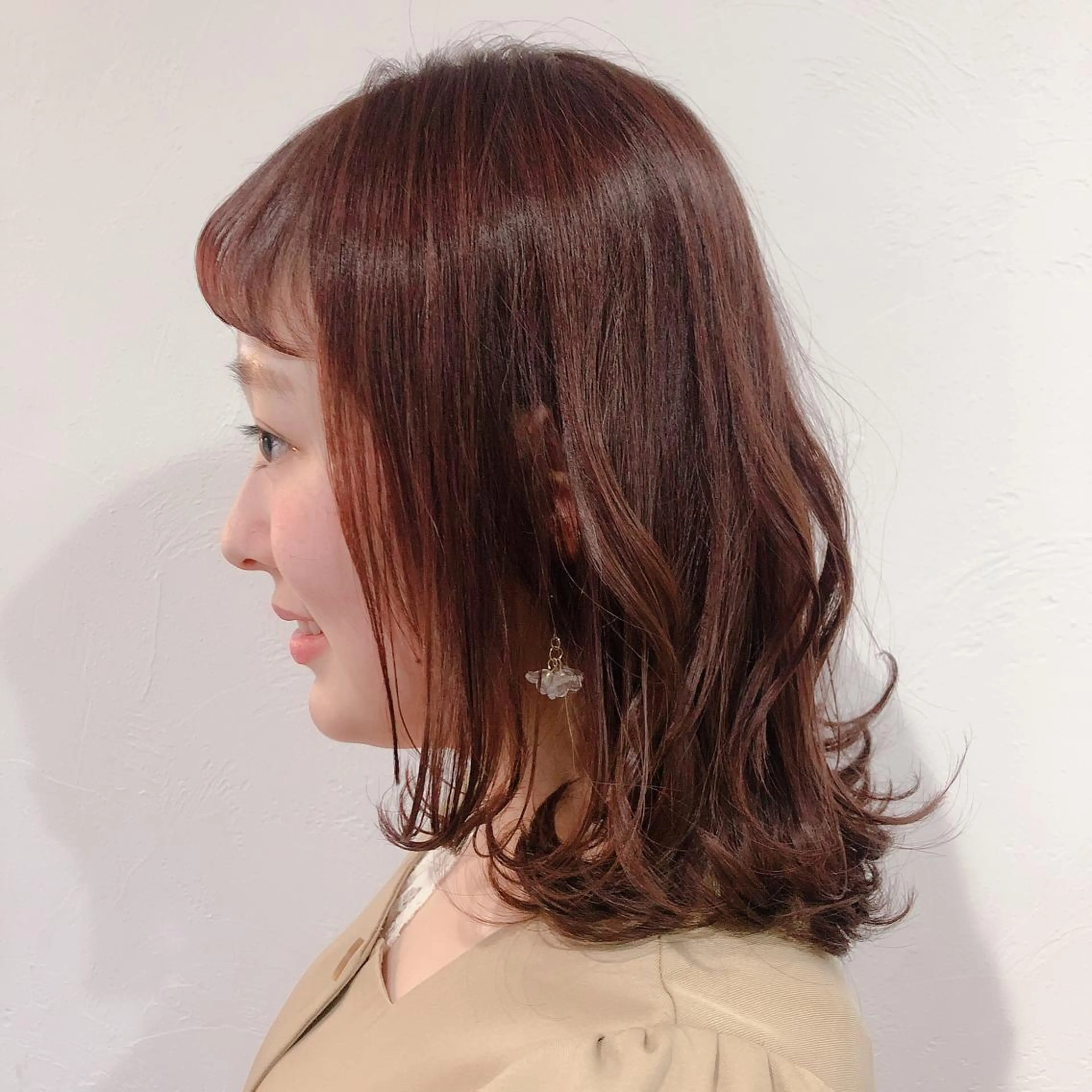 セミロング アンディアーモカリーノ所属・かわい りなのヘアスタイル