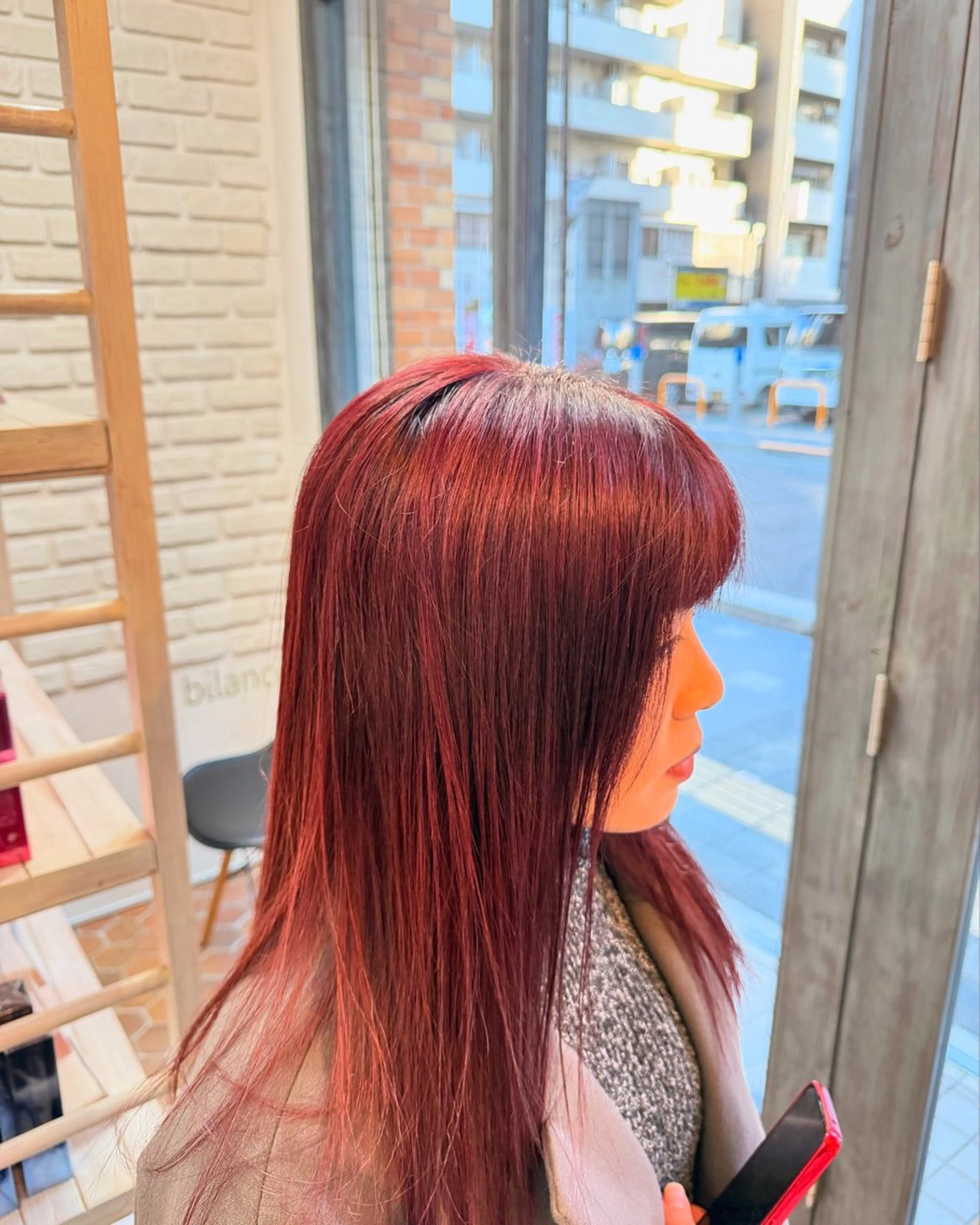 セミロング マッシュショート 船木のヘアスタイル