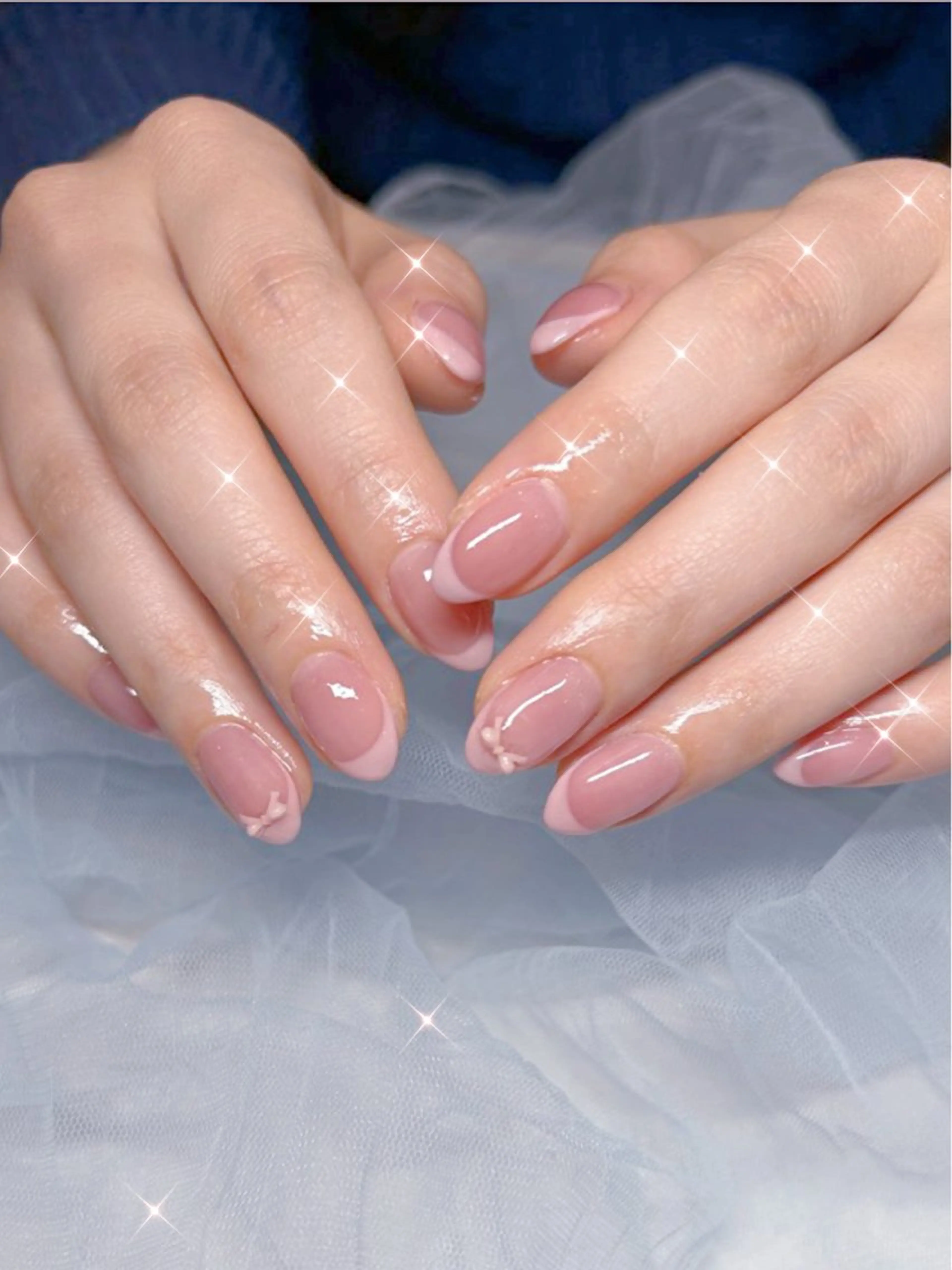 フレンチネイル🍒ベースカラーあり✨️の写真