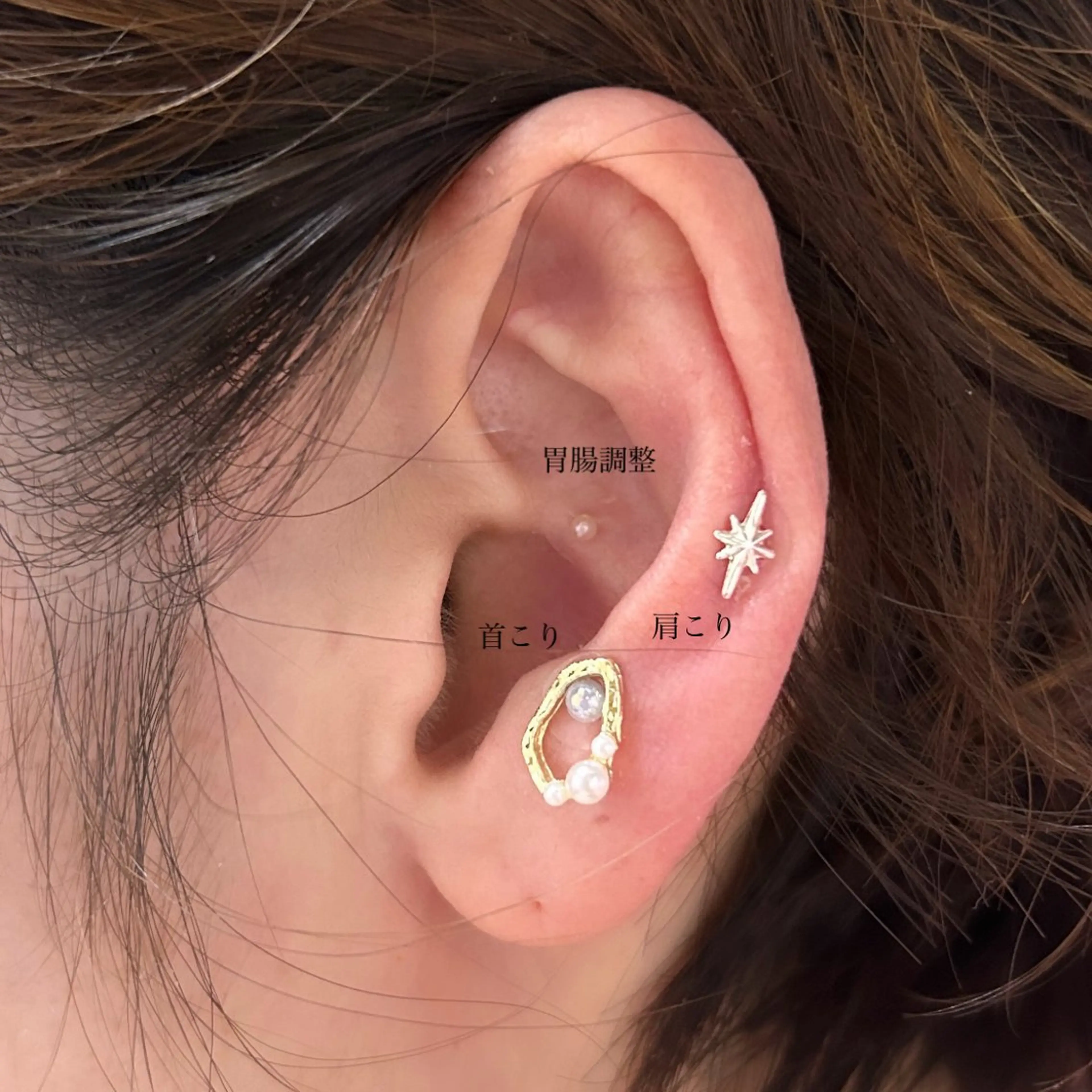 ネイル/耳つぼ /新ホワイトニングのネイルデザイン