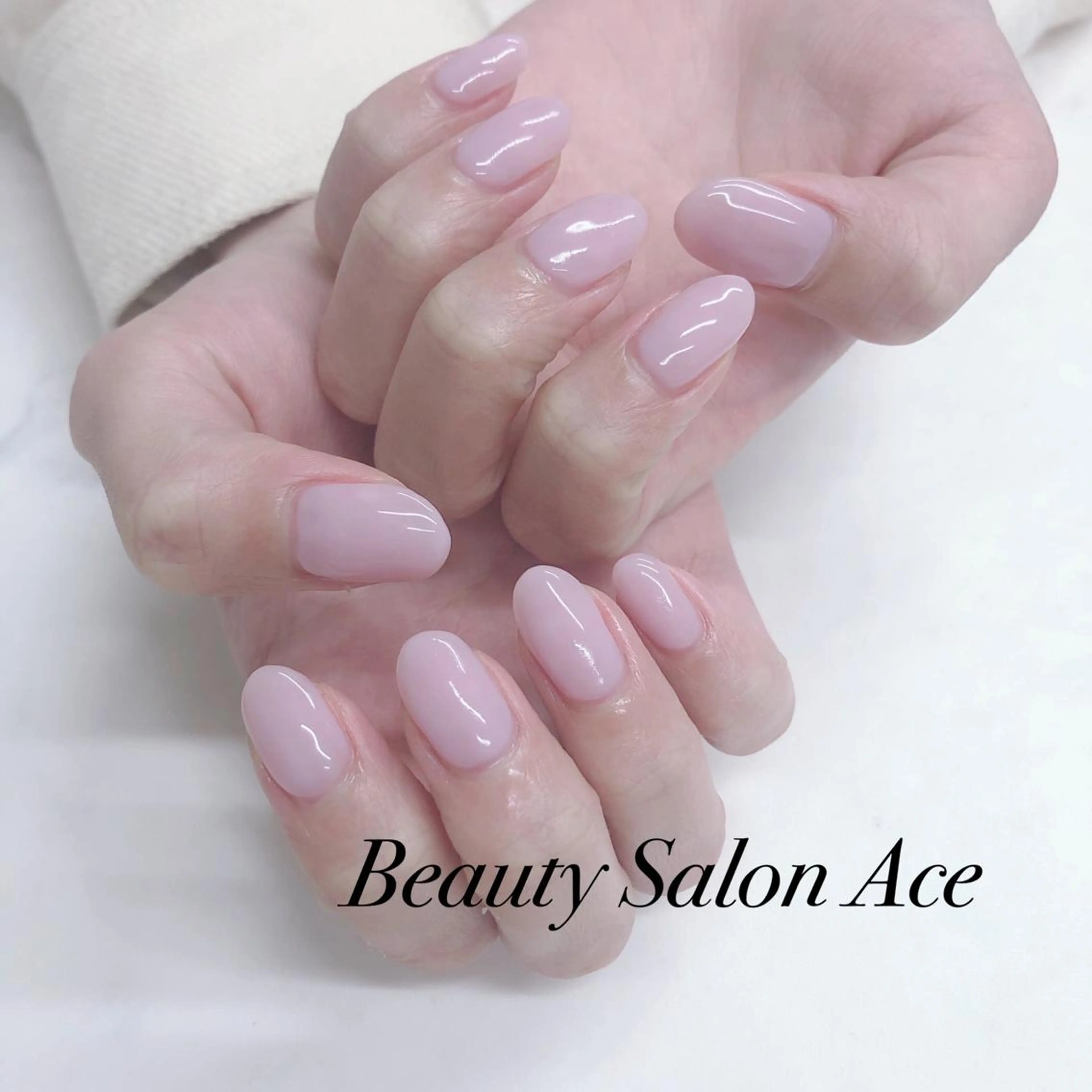ネイル メンズネイル ワンカラーネイル 春ネイル Beauty Salon Ace（ネイルサロン　エース）所属・池袋フィルイン Ace♡長さだしのネイルデザイン