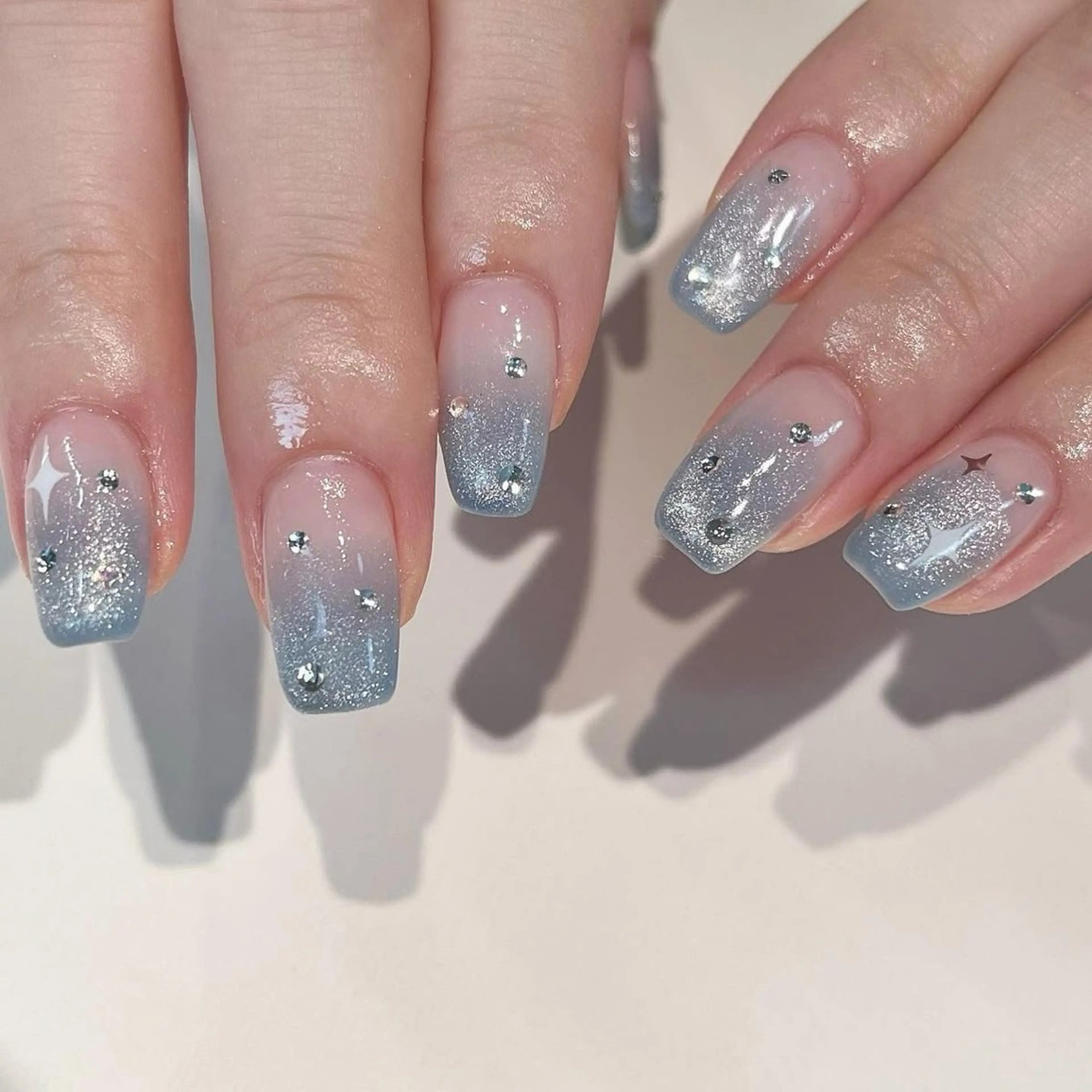 ネイル ストーンネイル Sora Nail Ayaseのネイルデザイン