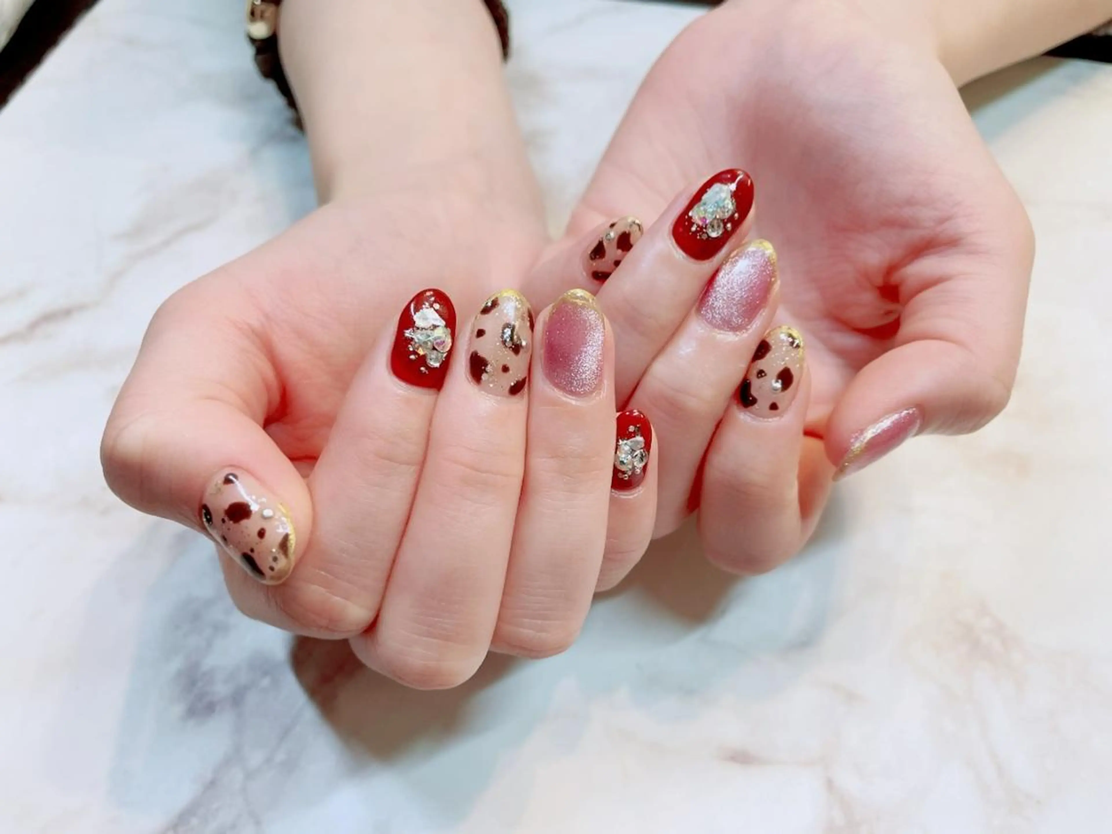 ネイル アートネイル ジェルネイル ニュアンスネイル パラジェル Nailist Honamiのネイルデザイン