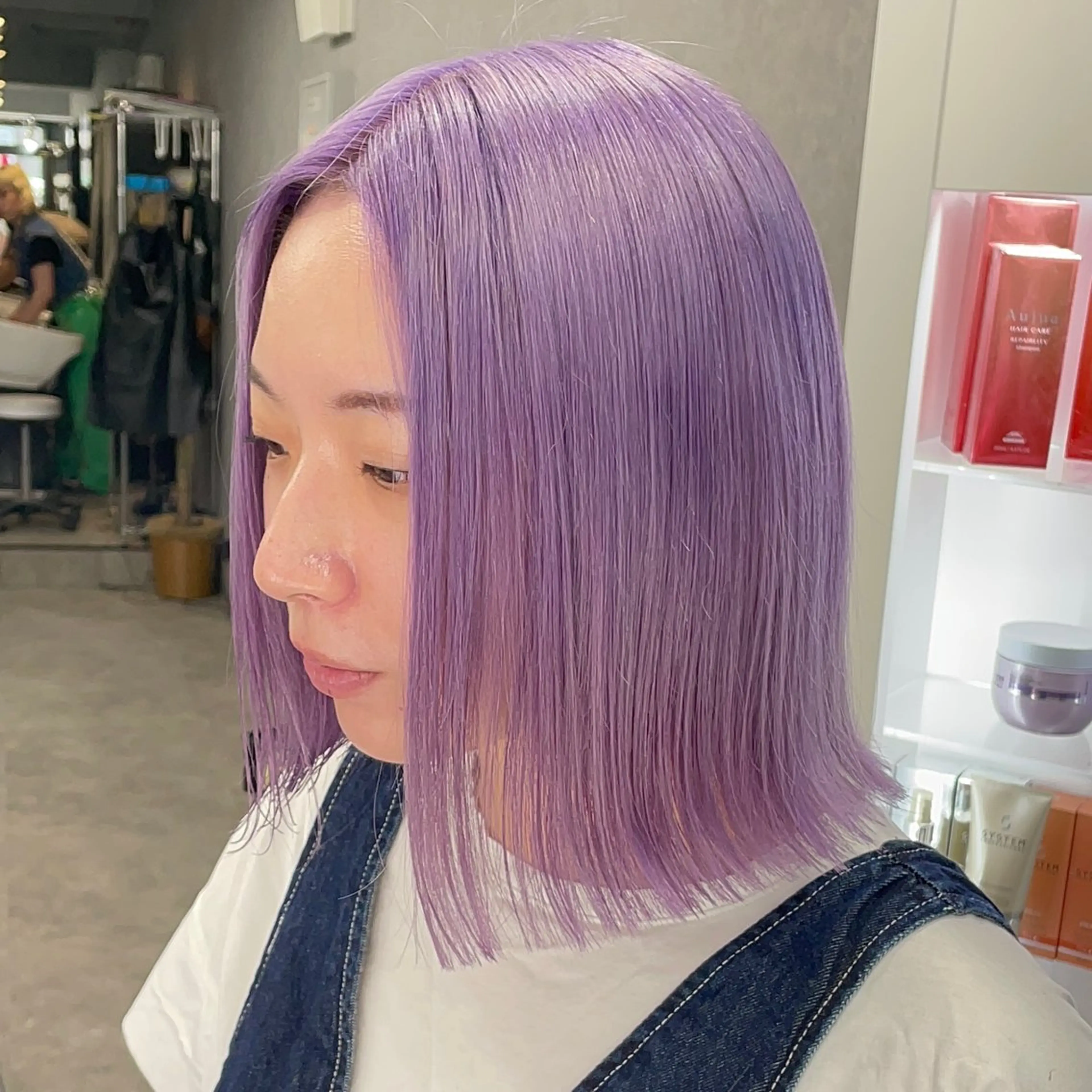 ミディアム カット ヘアカラー トリートメント 🌟ハイトーン/ボブ /RYOJU🌟のヘアスタイル