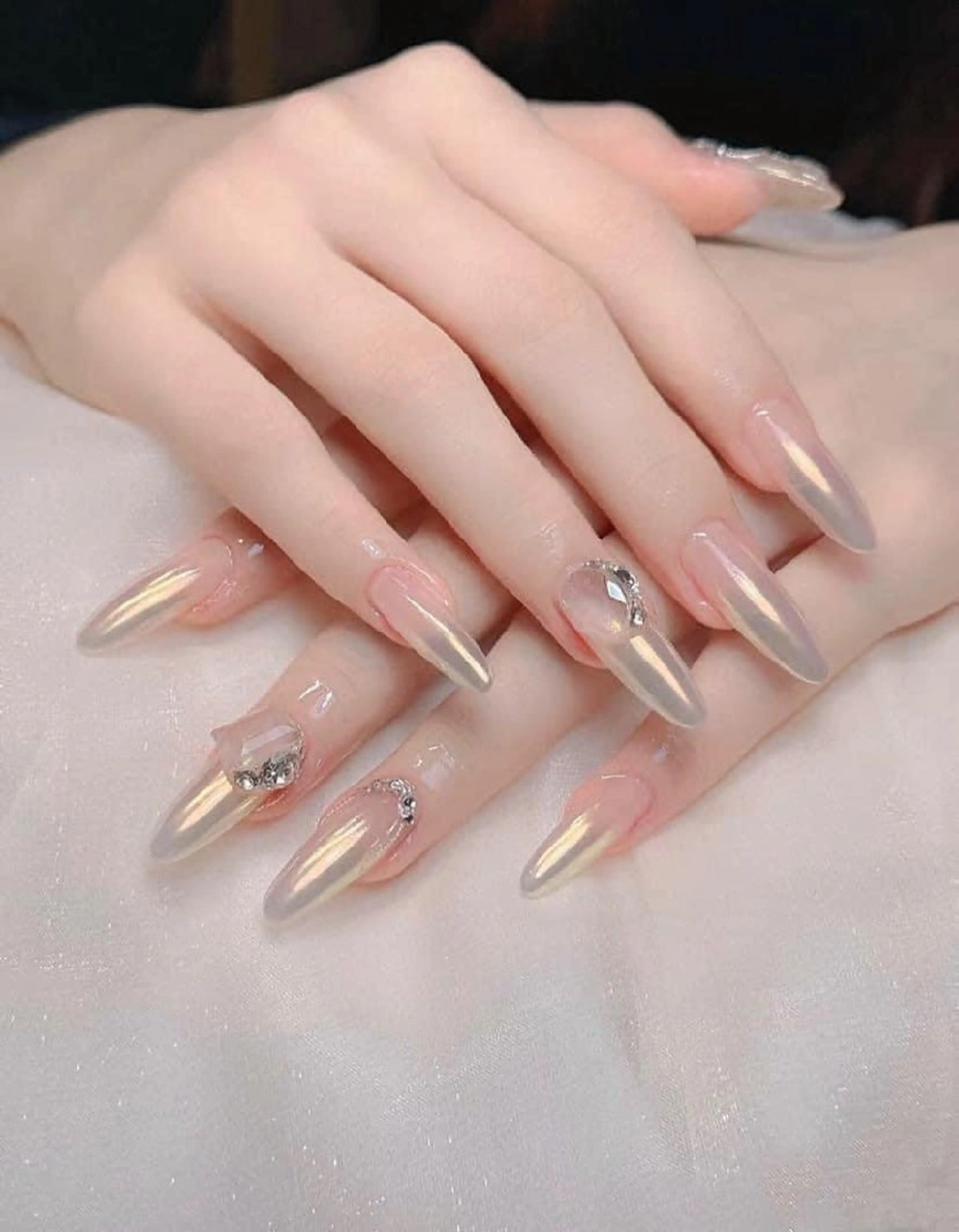 ネイル ミラーネイル ワンカラーネイル 高橋 ユキのネイルデザイン