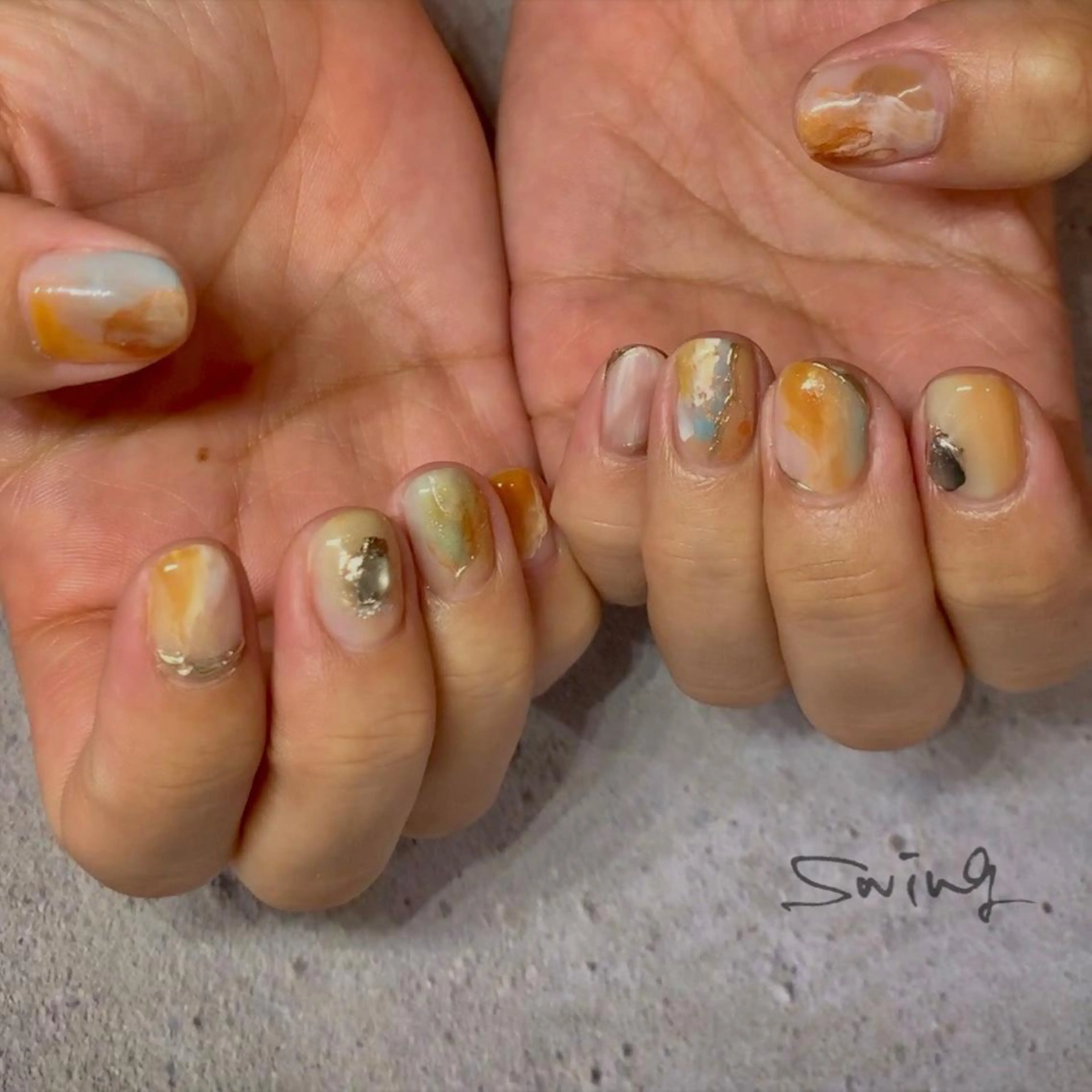 ネイル ニュアンスネイル SWING Nail Salon所属・Yoshida Takakoのネイルデザイン