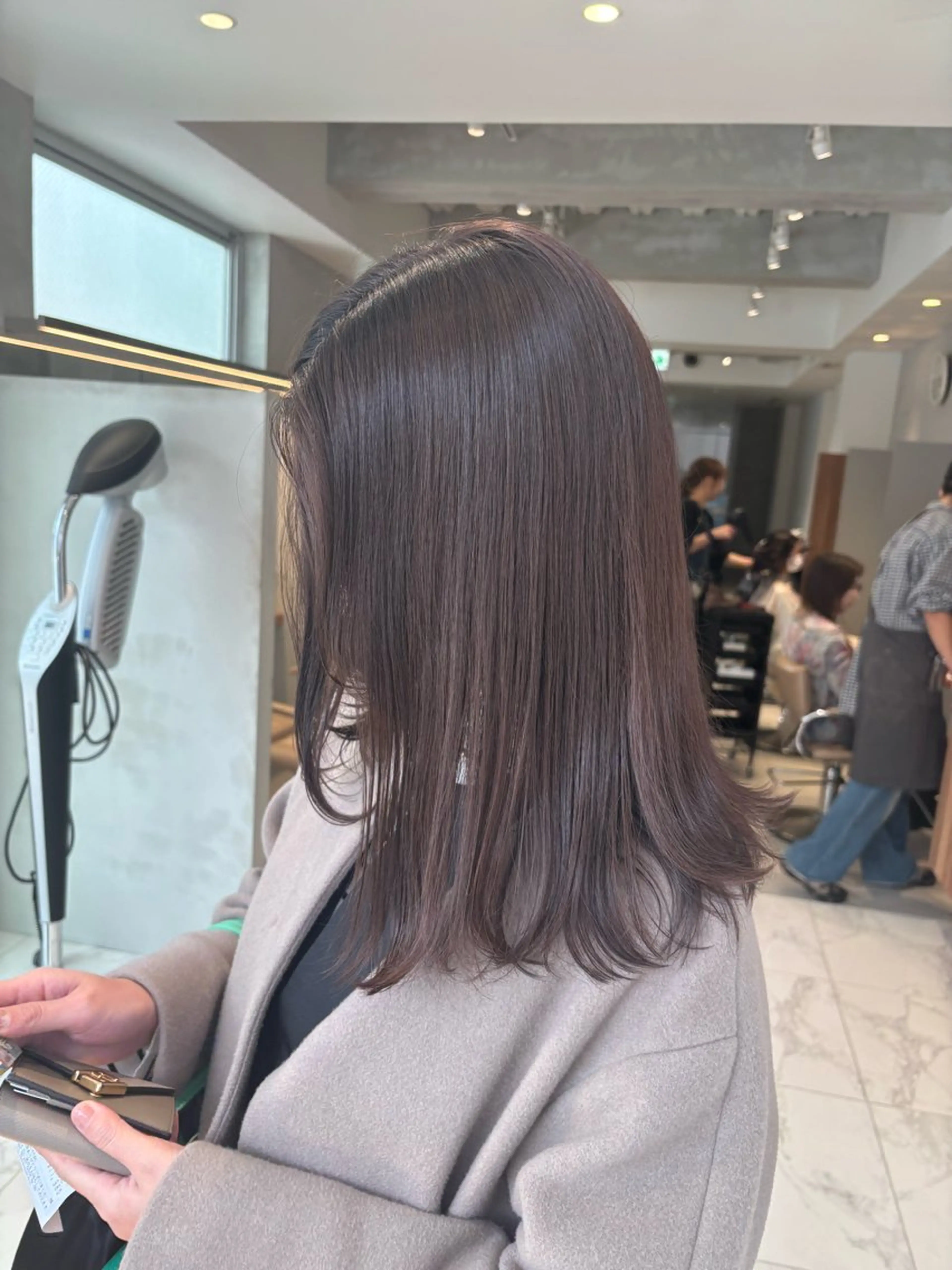 カラー 🫒🫒ブリーチなし 艶カラー🫒ヤマシロのヘアスタイル