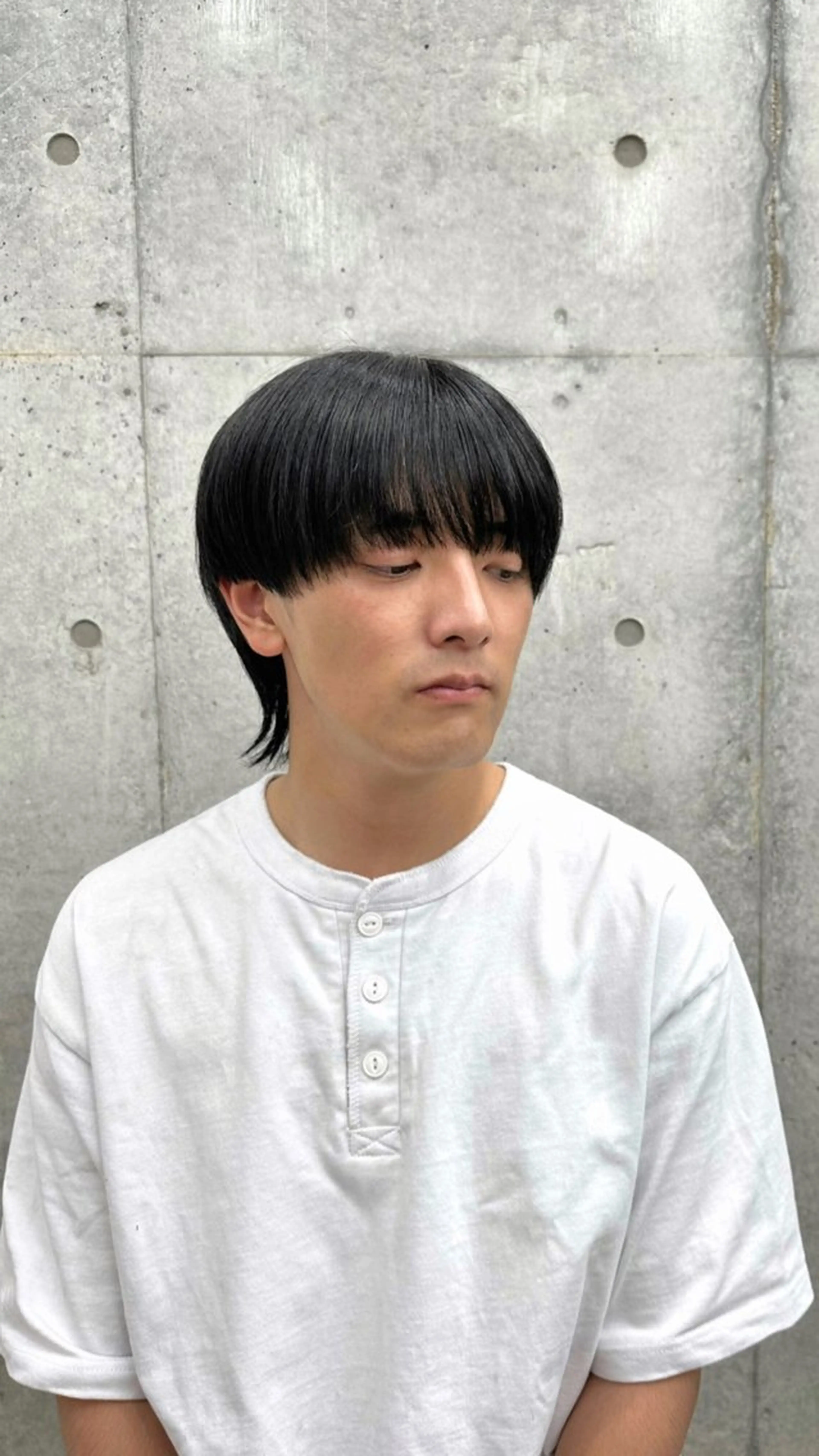 メンズ マッシュウルフ マッシュ メンズウルフカット ウルフカット 佃 優音のヘアスタイル