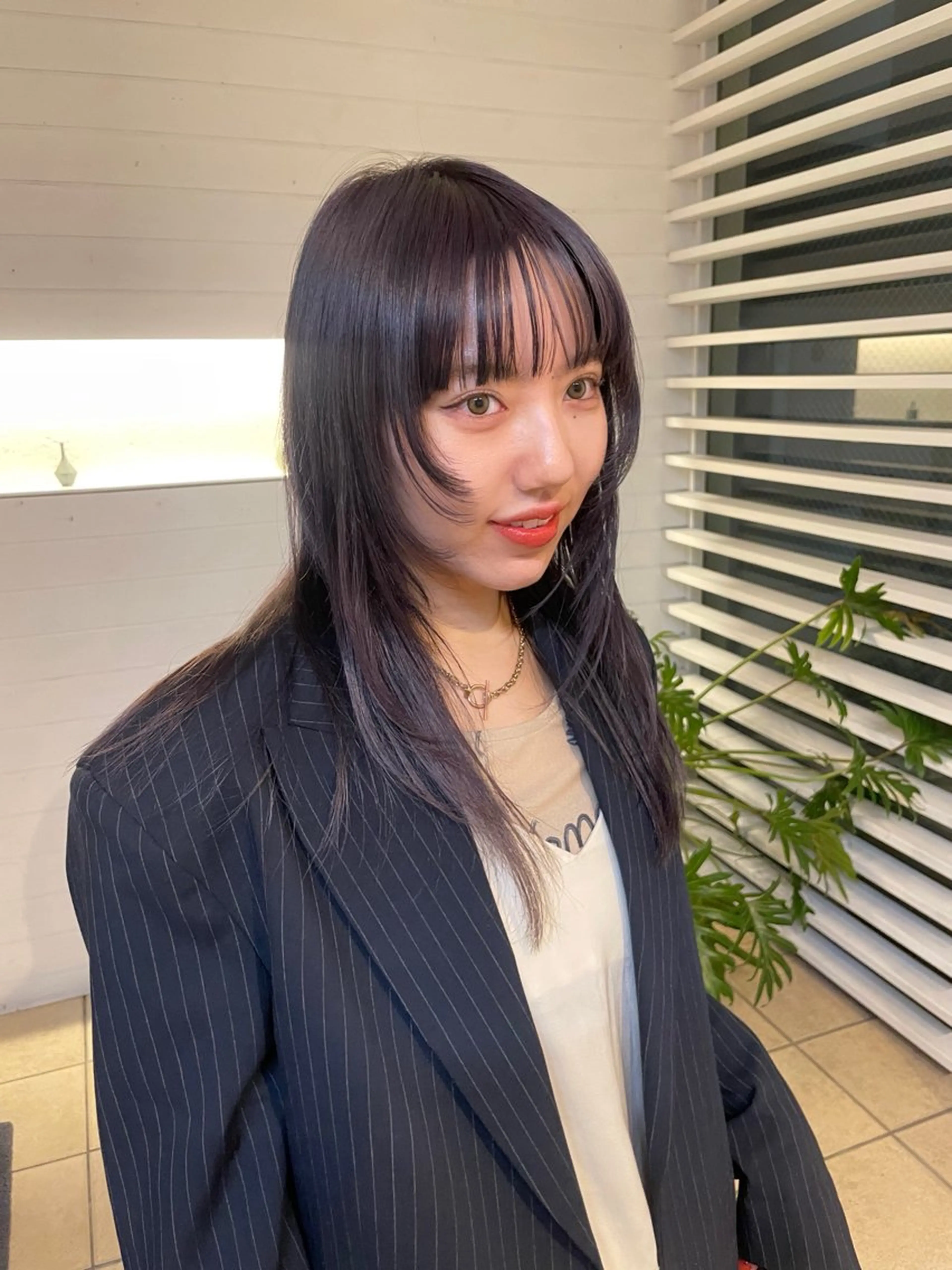 カラー YURiA レイヤー🫧暖色のヘアスタイル