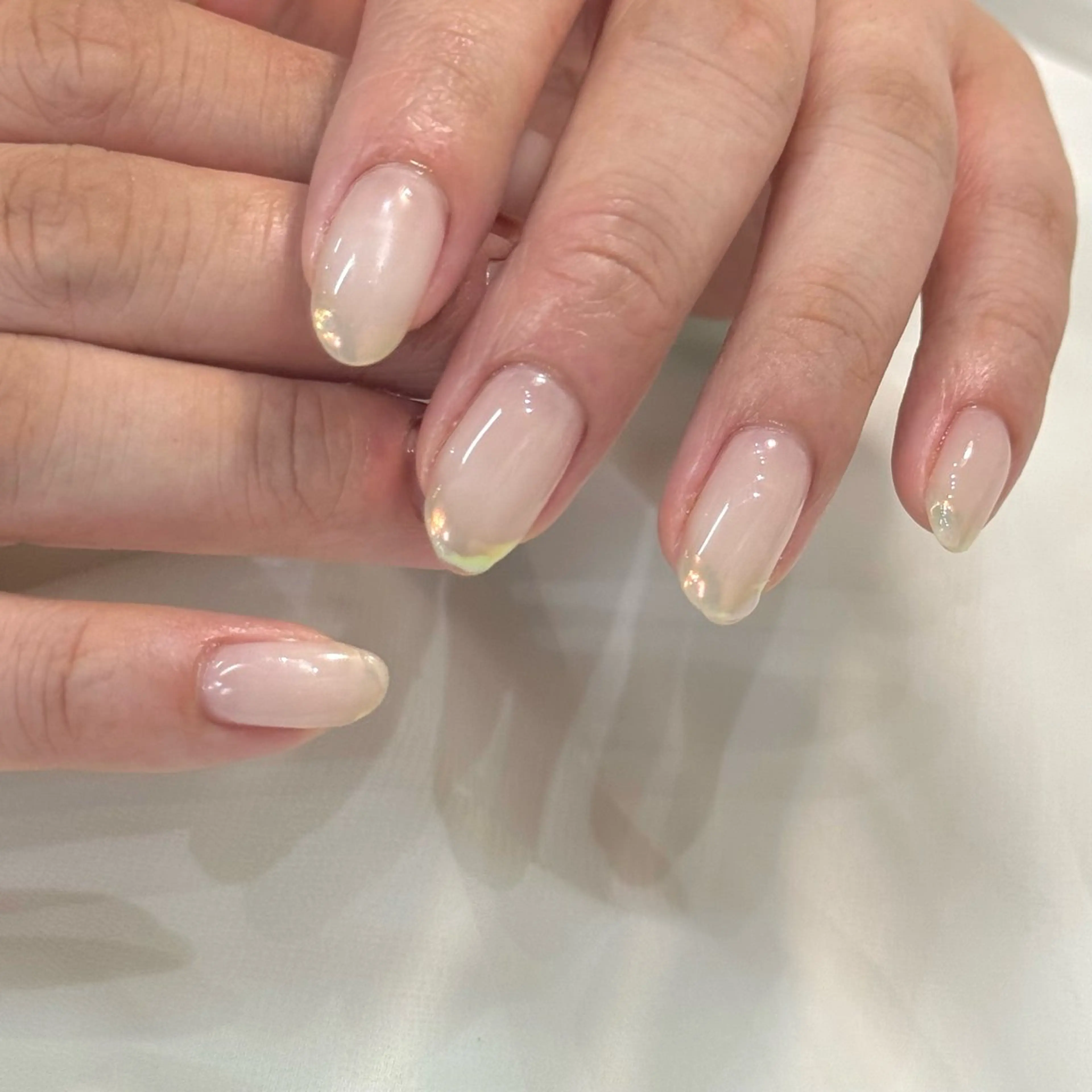 ネイル フレンチネイル ミラーネイル ハンドネイル HARUKA ネイリスト福岡/薬院のネイルデザイン