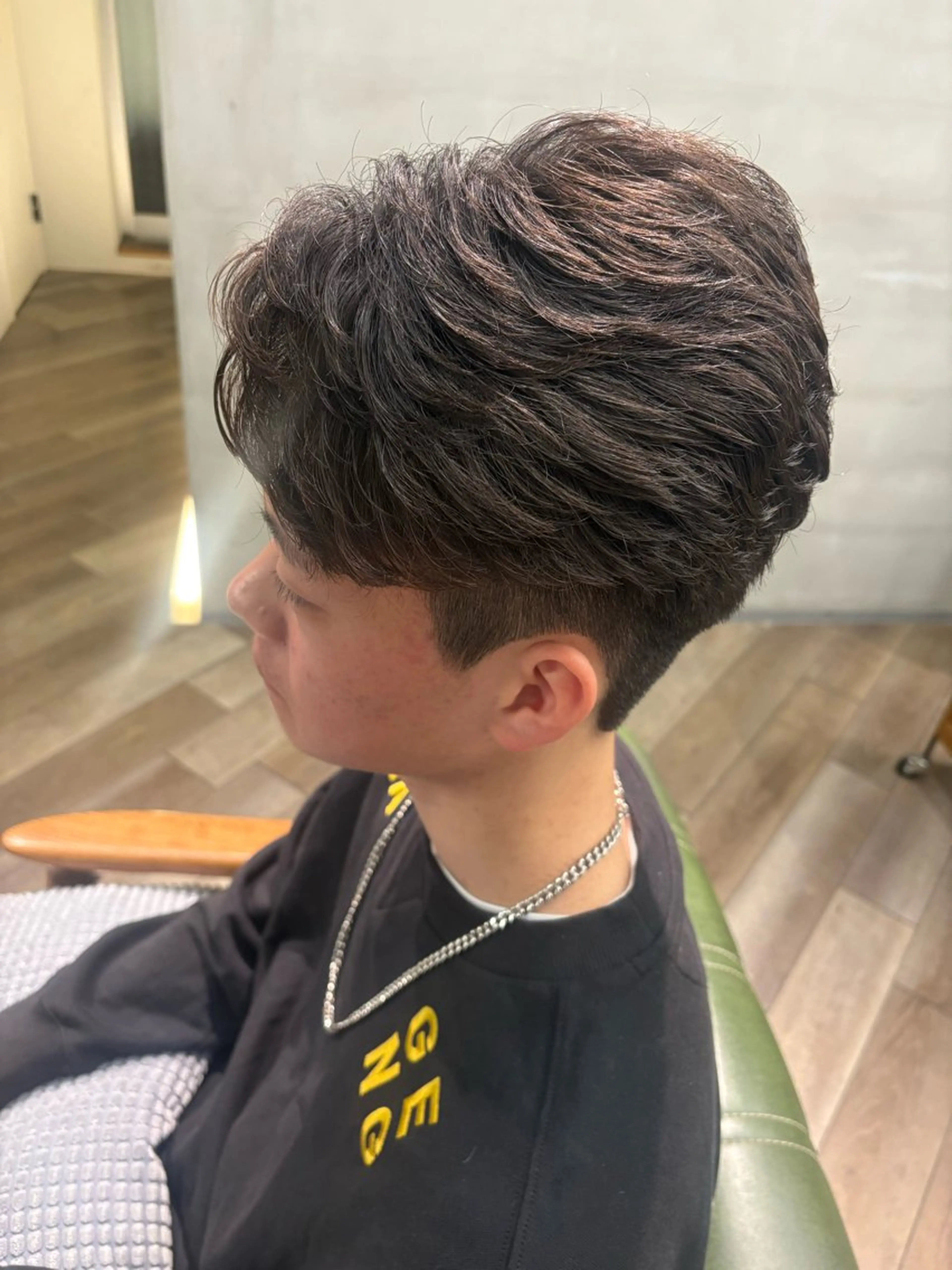 パーマ メンズ カット パーマ 鮫島 海斗のヘアスタイル