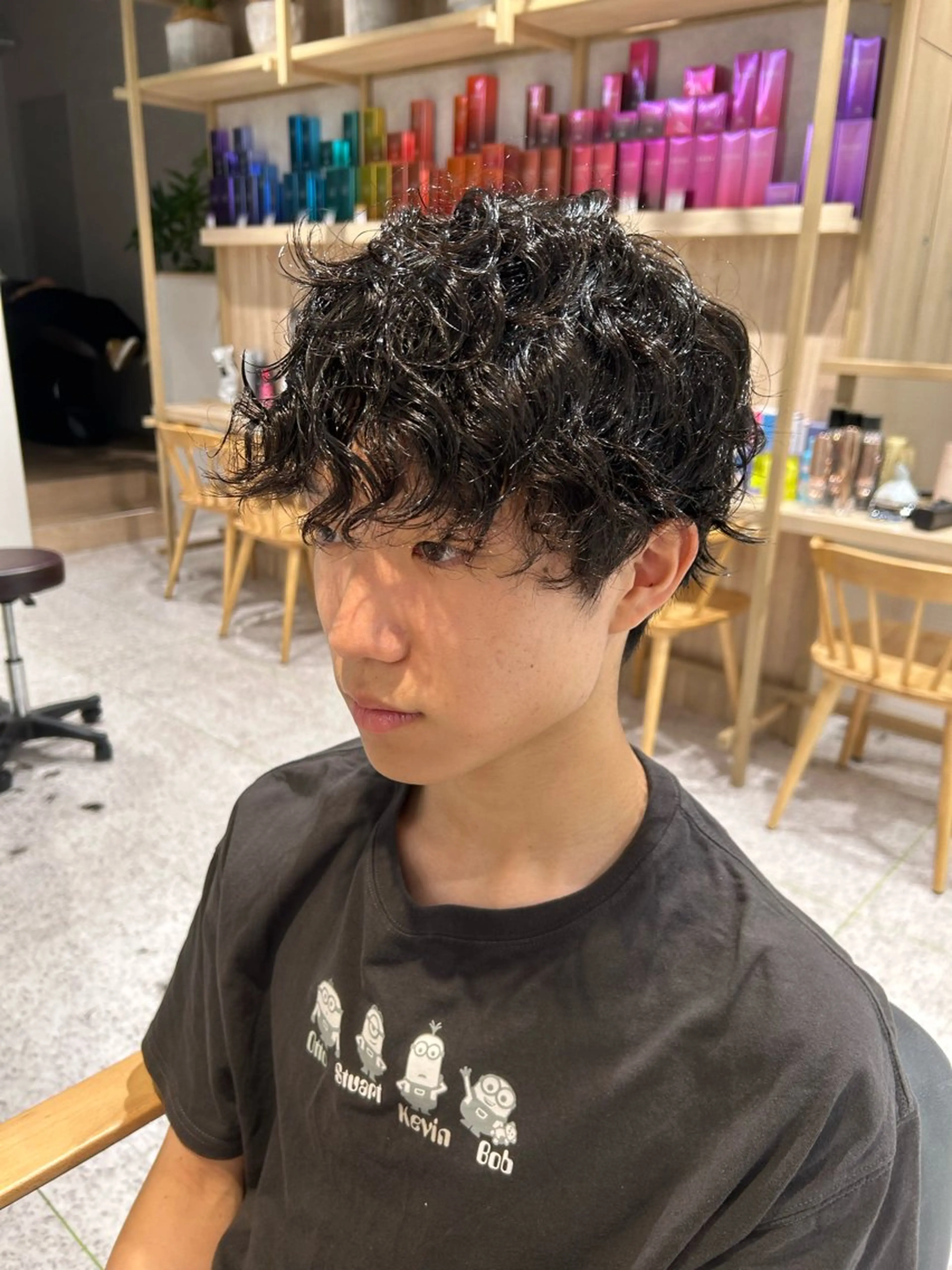 パーマ メンズ ♡ハイトーン★ ネイル/しの♡のヘアスタイル