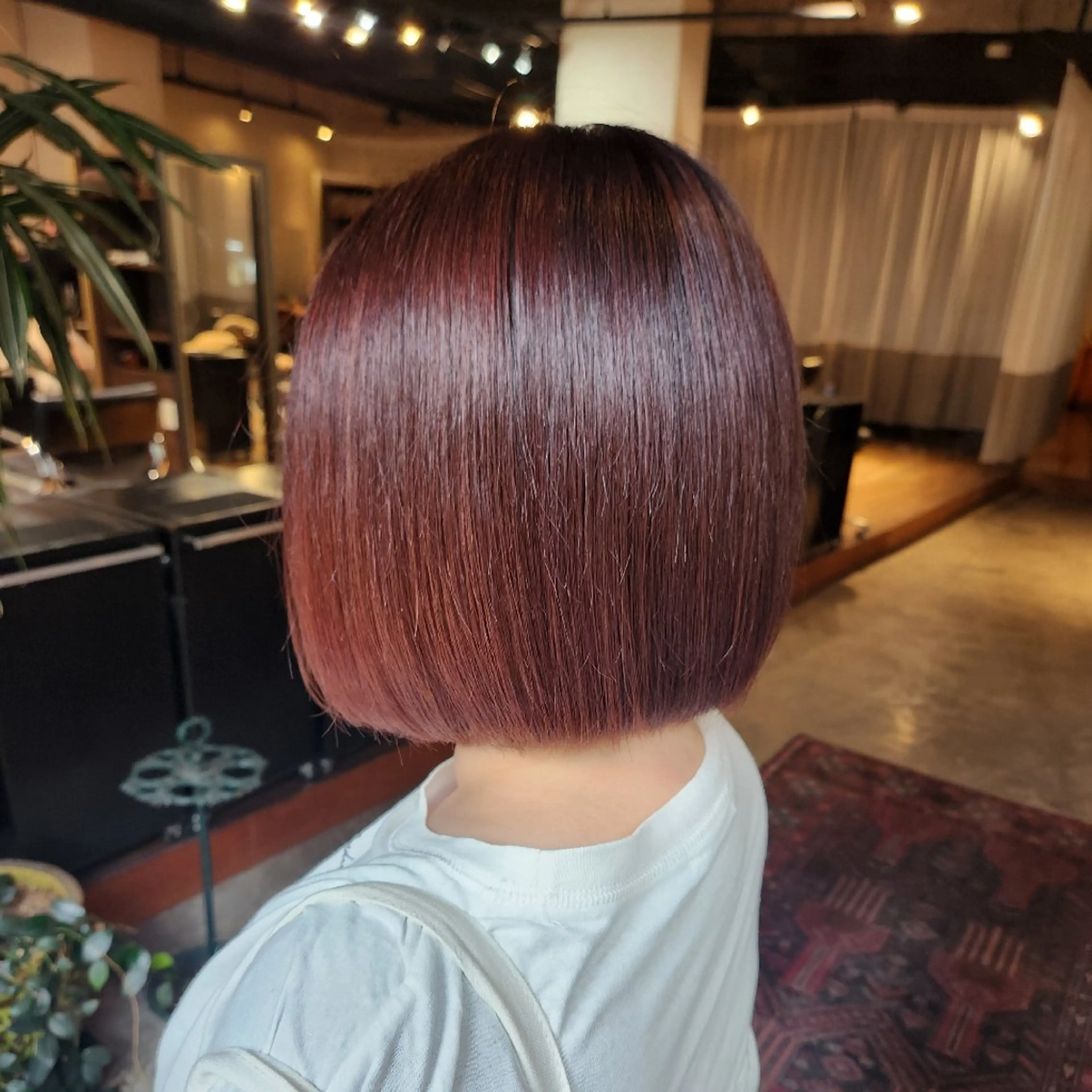 ショート カラー レッドカラー 縮毛矯正 SAVA keyaki所属・SAVA  ハヤシ マユ ✂のヘアスタイル