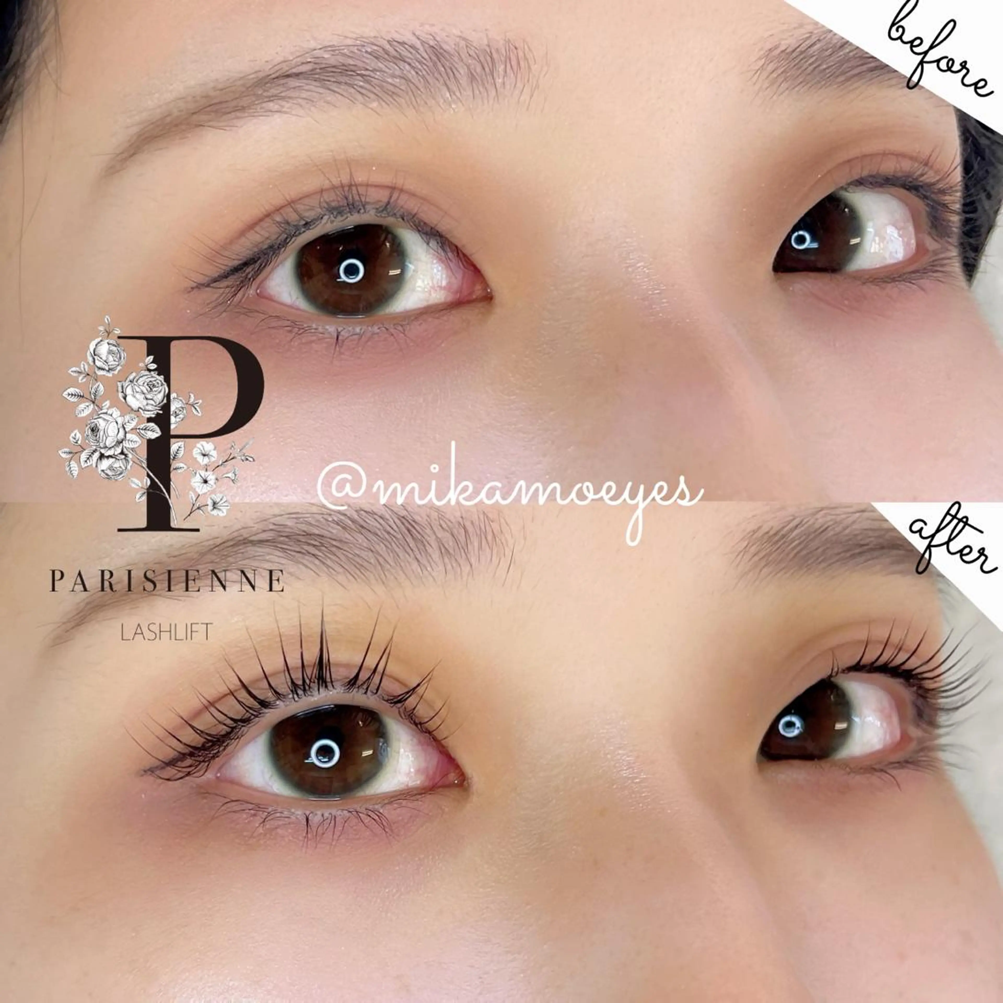 マツエク・マツパ パリジェンヌラッシュリフト マツパ olu 美甘 カレンのマツエク・マツパデザイン