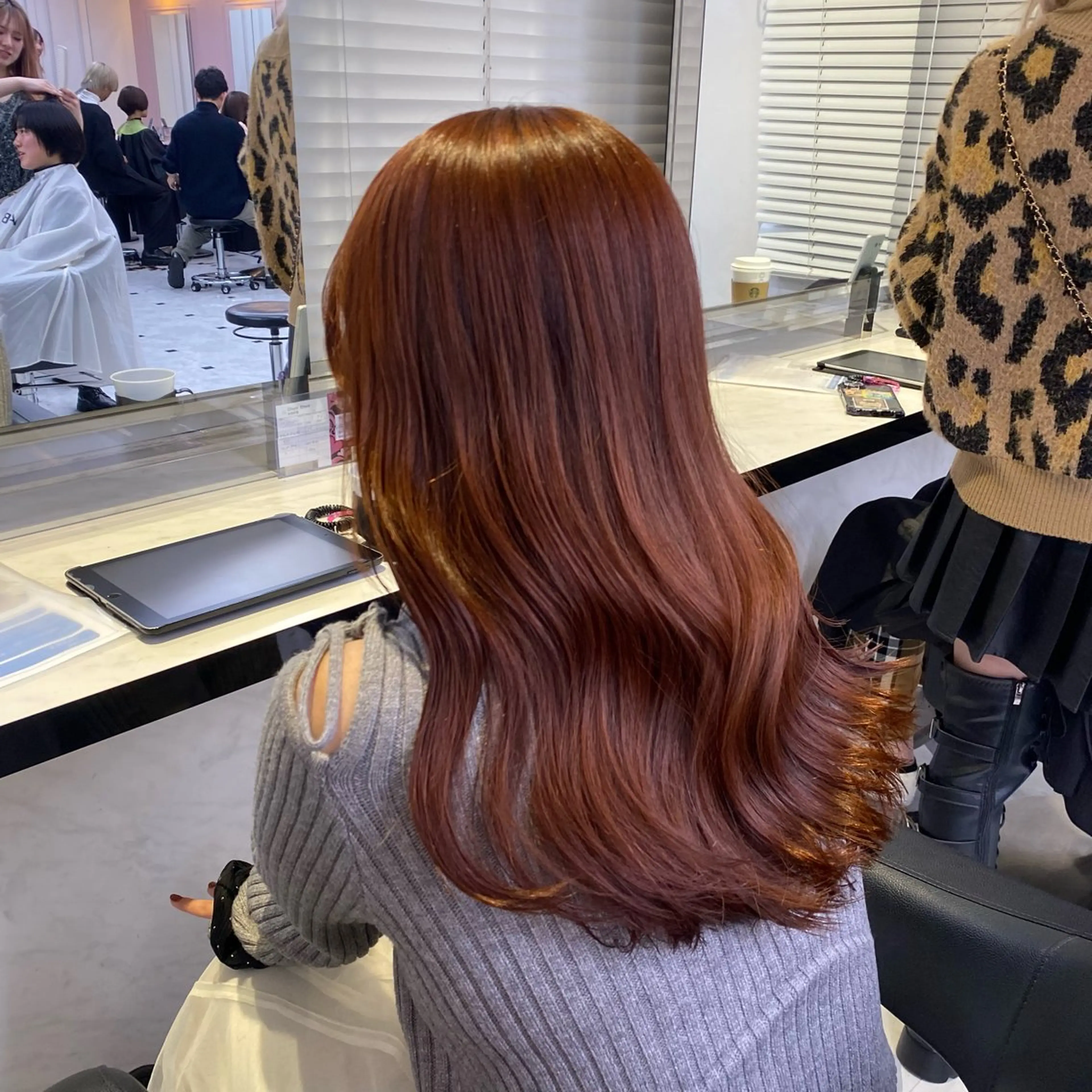 ロング カラー カシス レッドカラー メンズ特化/上野 暖色カラー ダイチのヘアスタイル