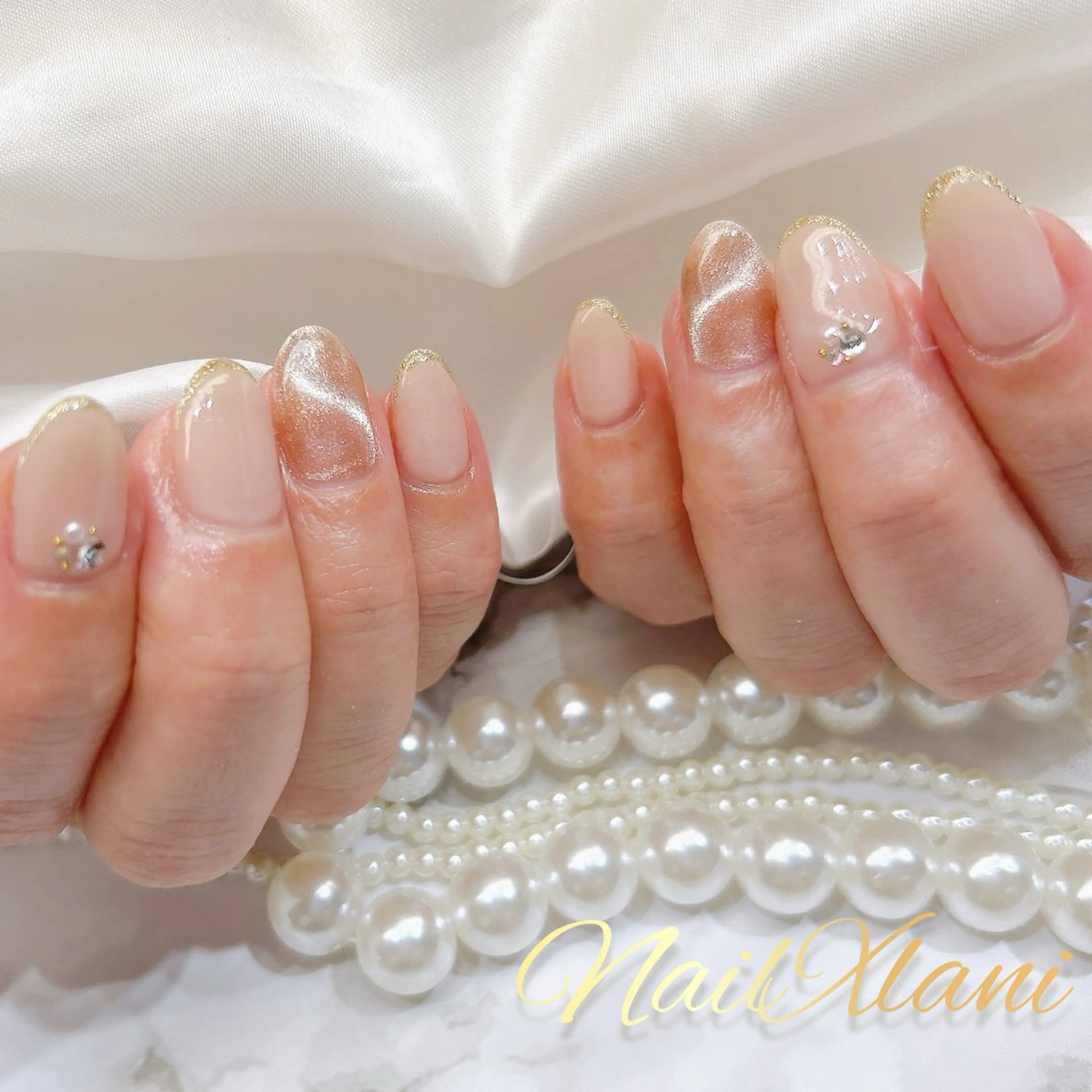 ネイル フットネイル ジェルネイル マグネットネイル パラジェル 練馬駅近ネイルラニ 不細工爪90分で美爪のネイルデザイン