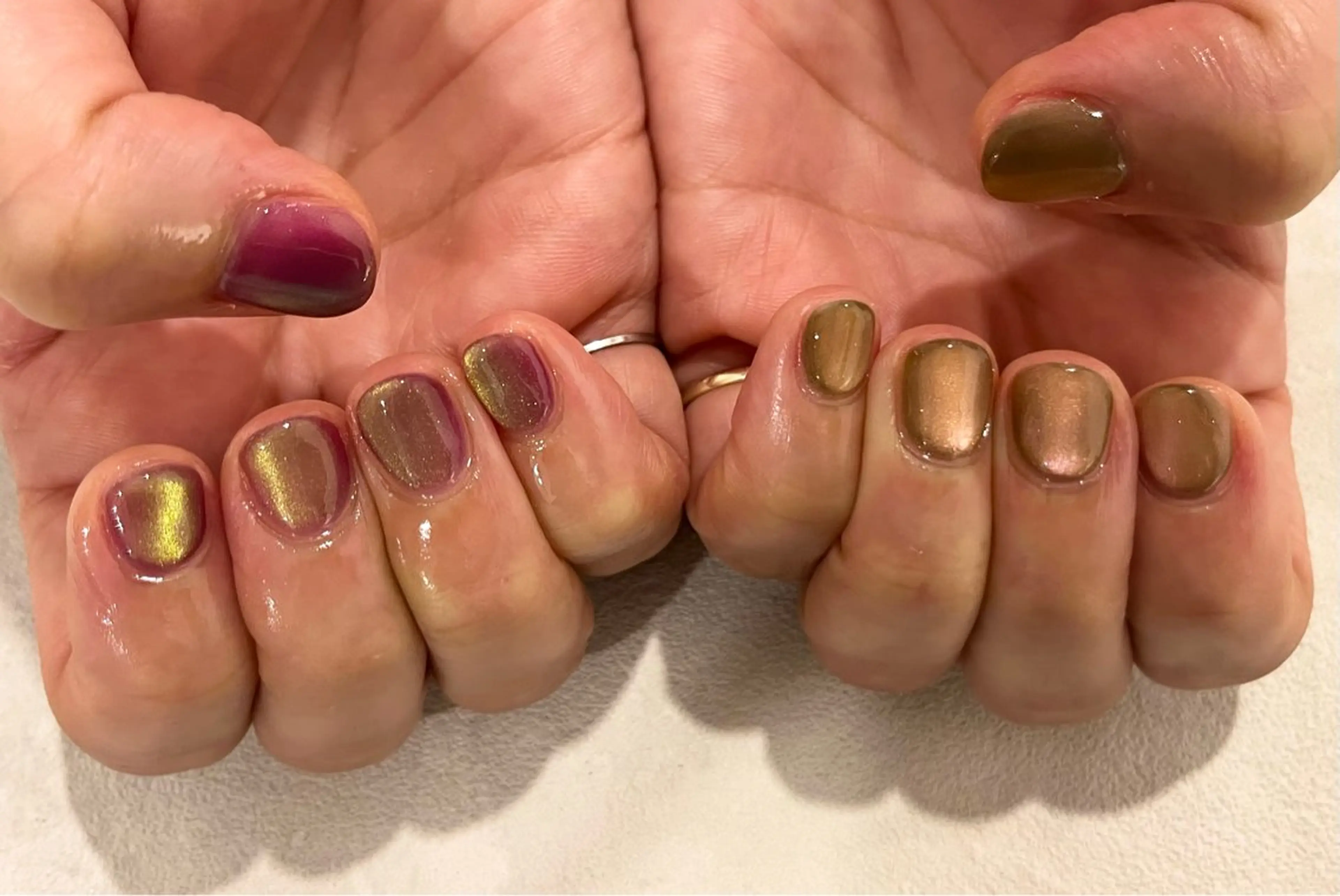 ネイル マグネットネイル フットネイル AT.1011(アトリエテンイレブン)所属・AT.1011 (ハルカ)のネイルデザイン