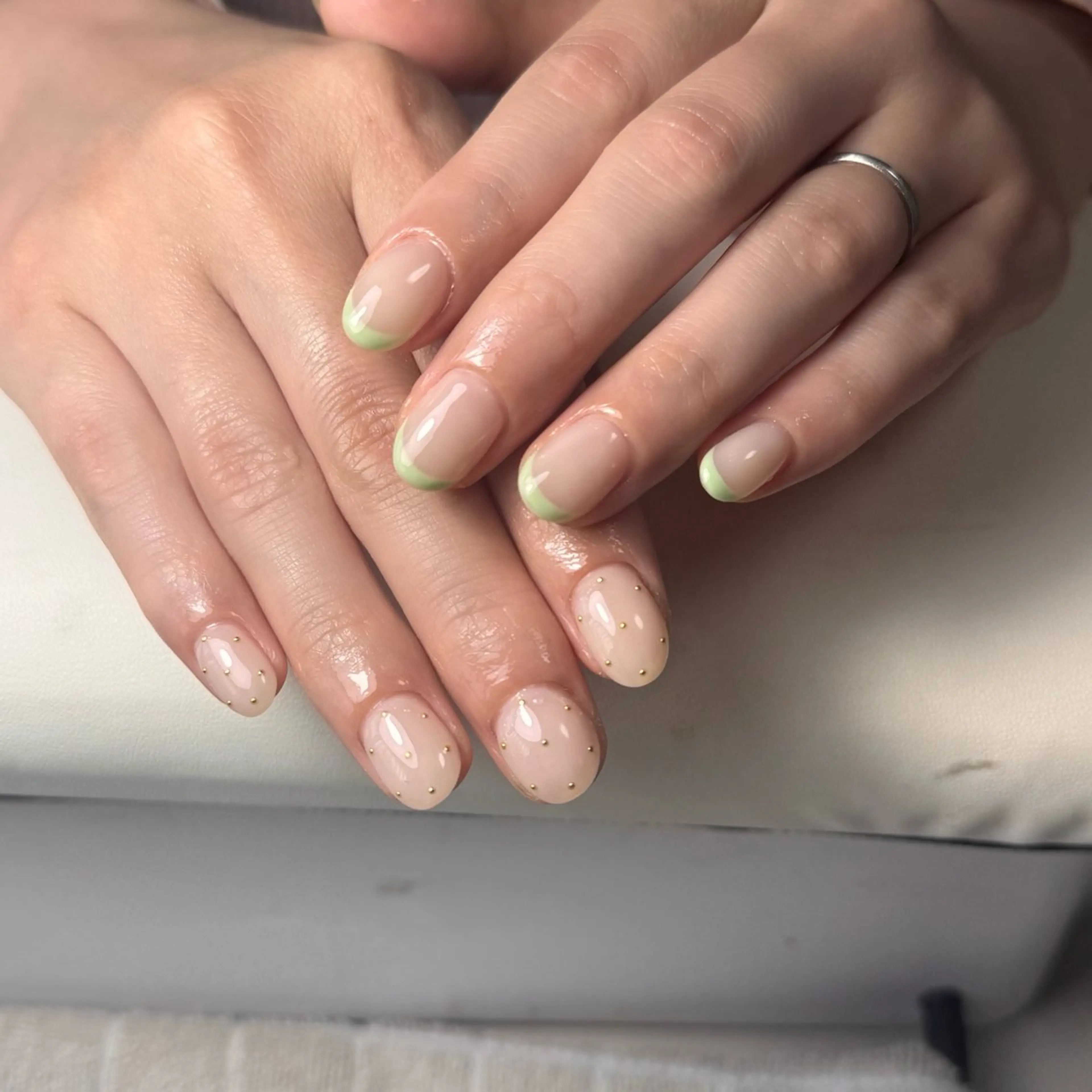 ネイル チークネイル フレンチネイル グラデーション 韓国ネイル マグネットネイル ハンドネイル Hana nail所属・Hana Nailのネイルデザイン