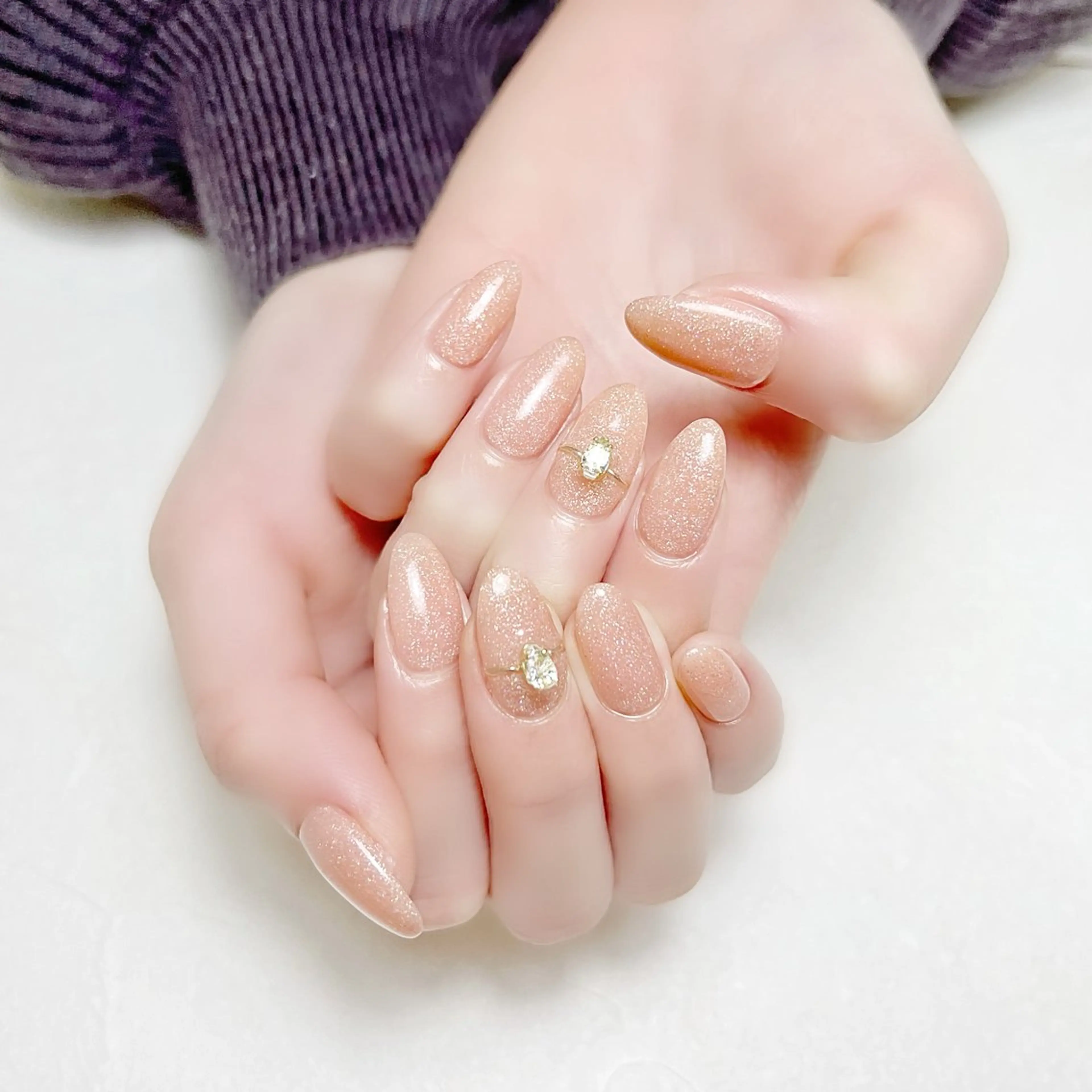 ネイル オフィスネイル ワンカラーネイル 冬ネイル rouse nail RISATOのネイルデザイン