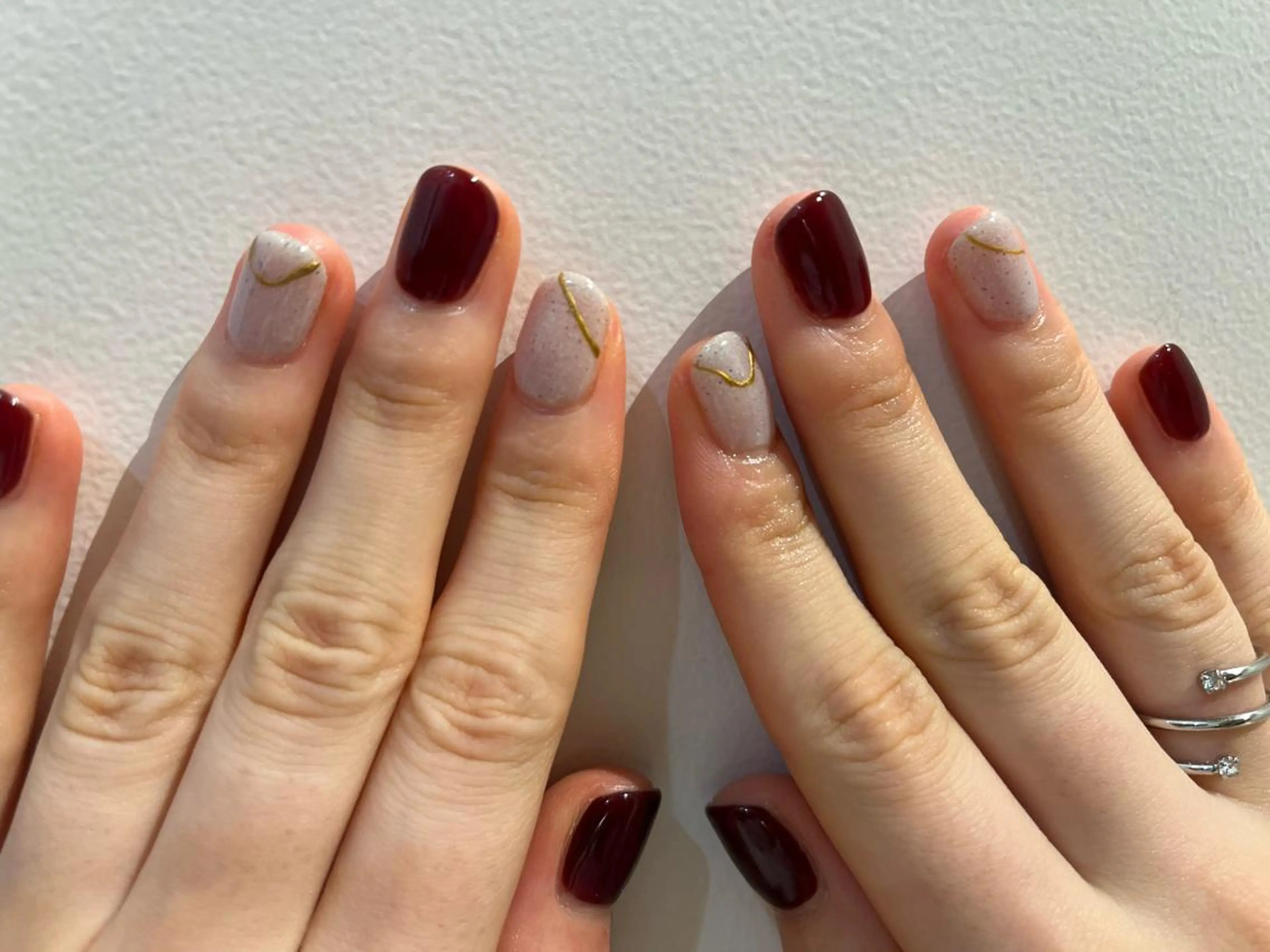 ネイル ニュアンスネイル シンプルネイル Momone ／渋谷／パラジェルのネイルデザイン