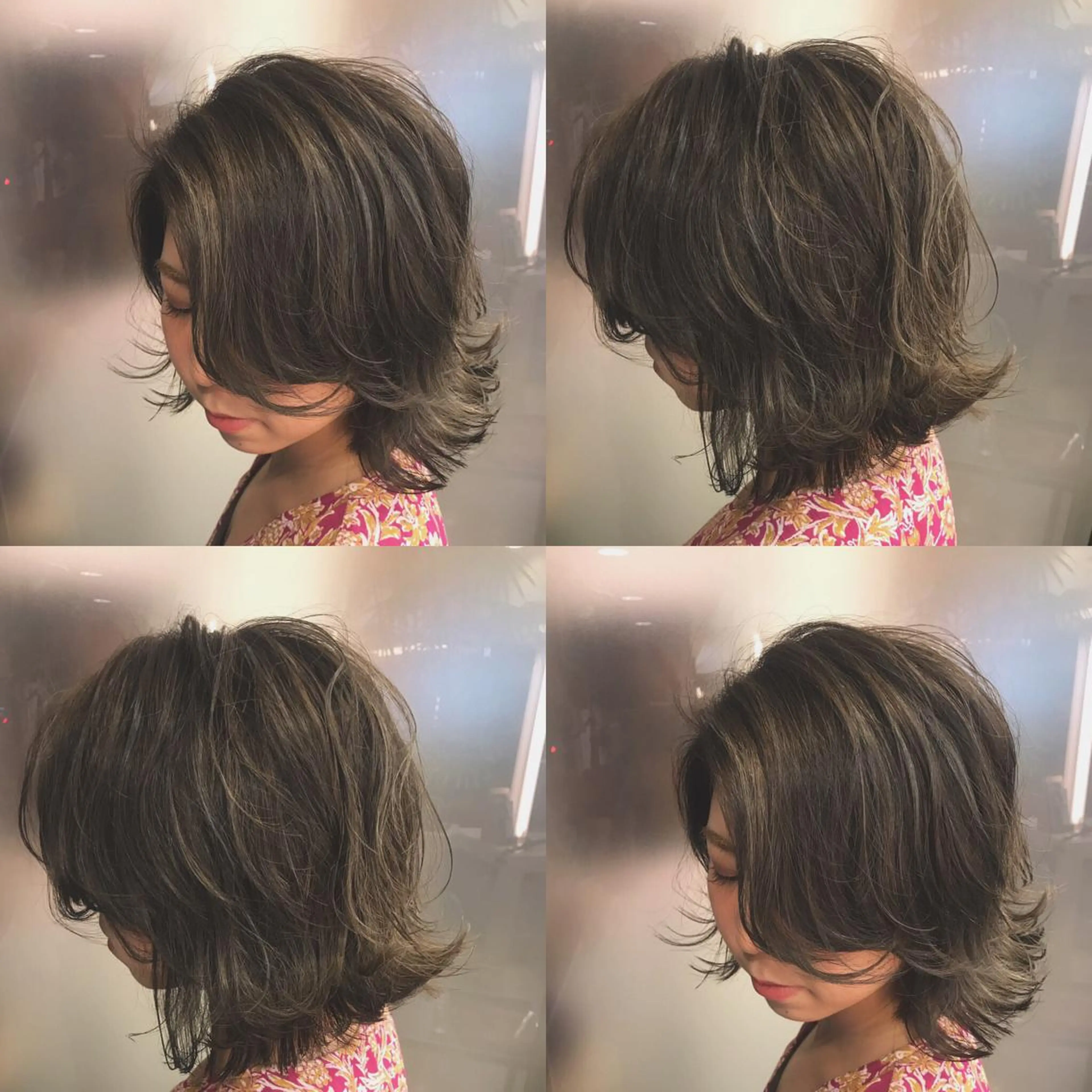 ショート アッシュ アッシュグレー ハイライト sea's所属・ヒラカホ/矢場町/ ブリーチ/似合わせのヘアスタイル