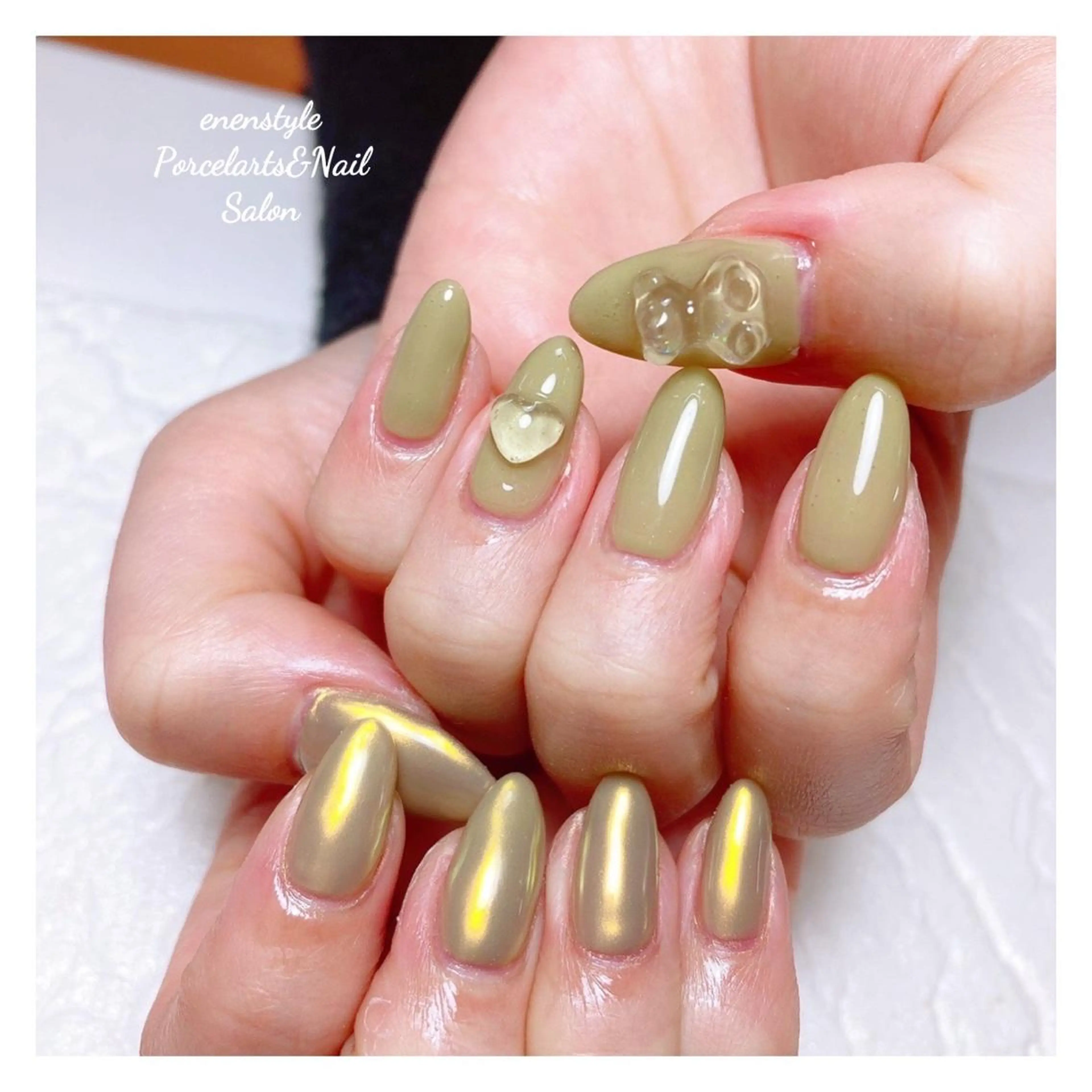 ミディアム ネイル 👑enen style👑のネイルデザイン