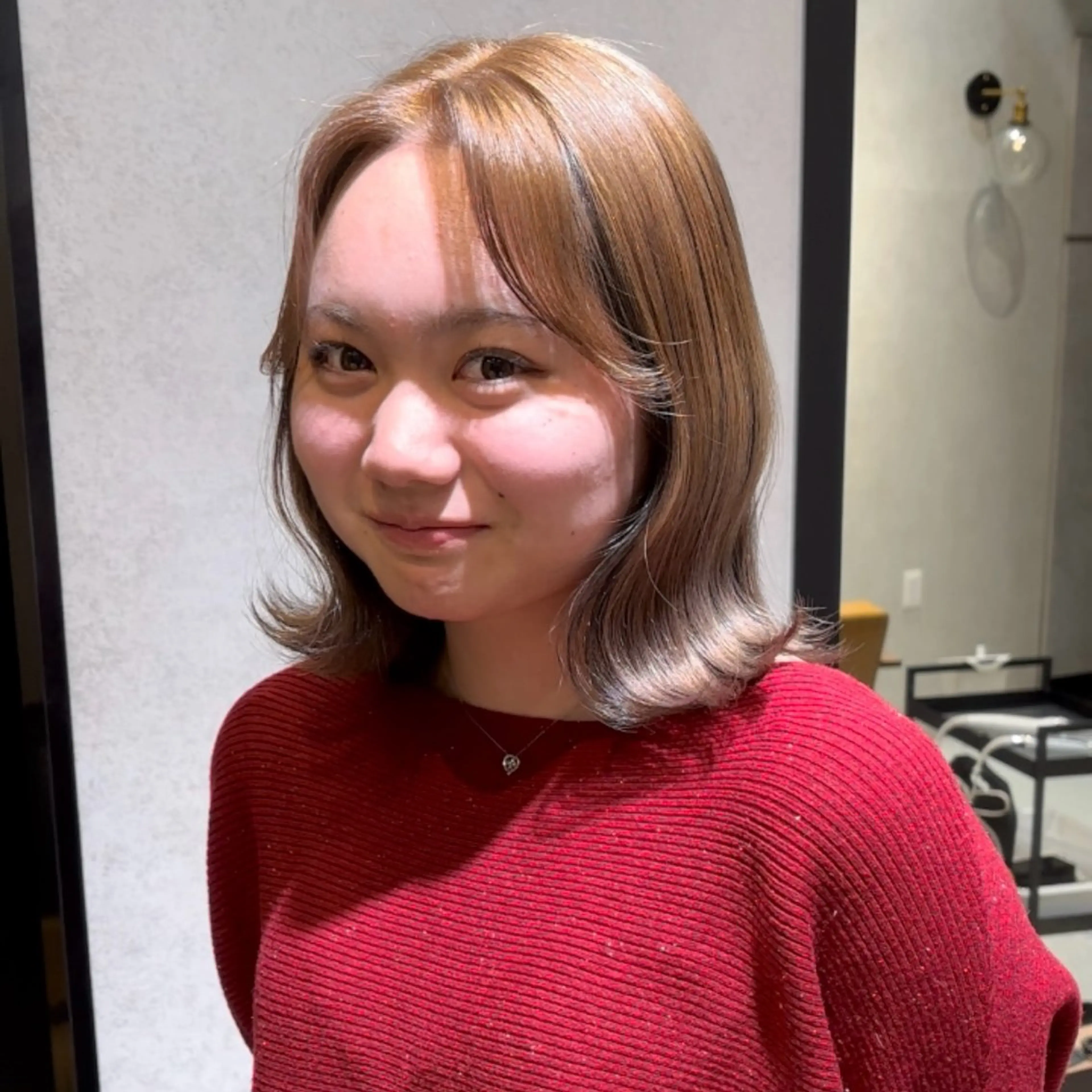 ミディアム Natsuki/韓国 ボブ/レイヤーカットのヘアスタイル