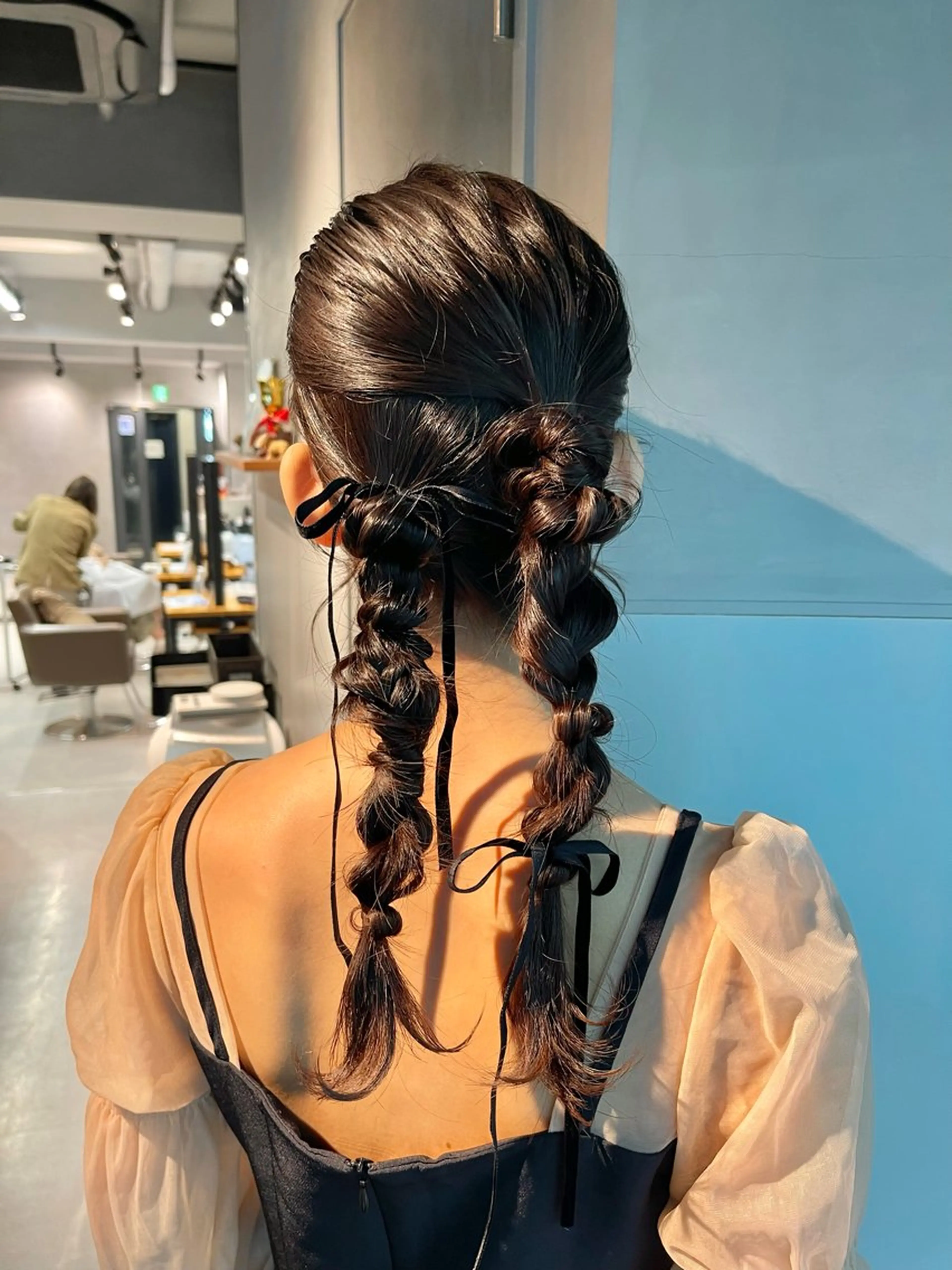 ヘアアレンジ ポニーテール 結婚式・ブライダル 卒業式のヘアスタイル ヘアセット charm《銀座》 ヘアセット/縮毛矯正のヘアスタイル