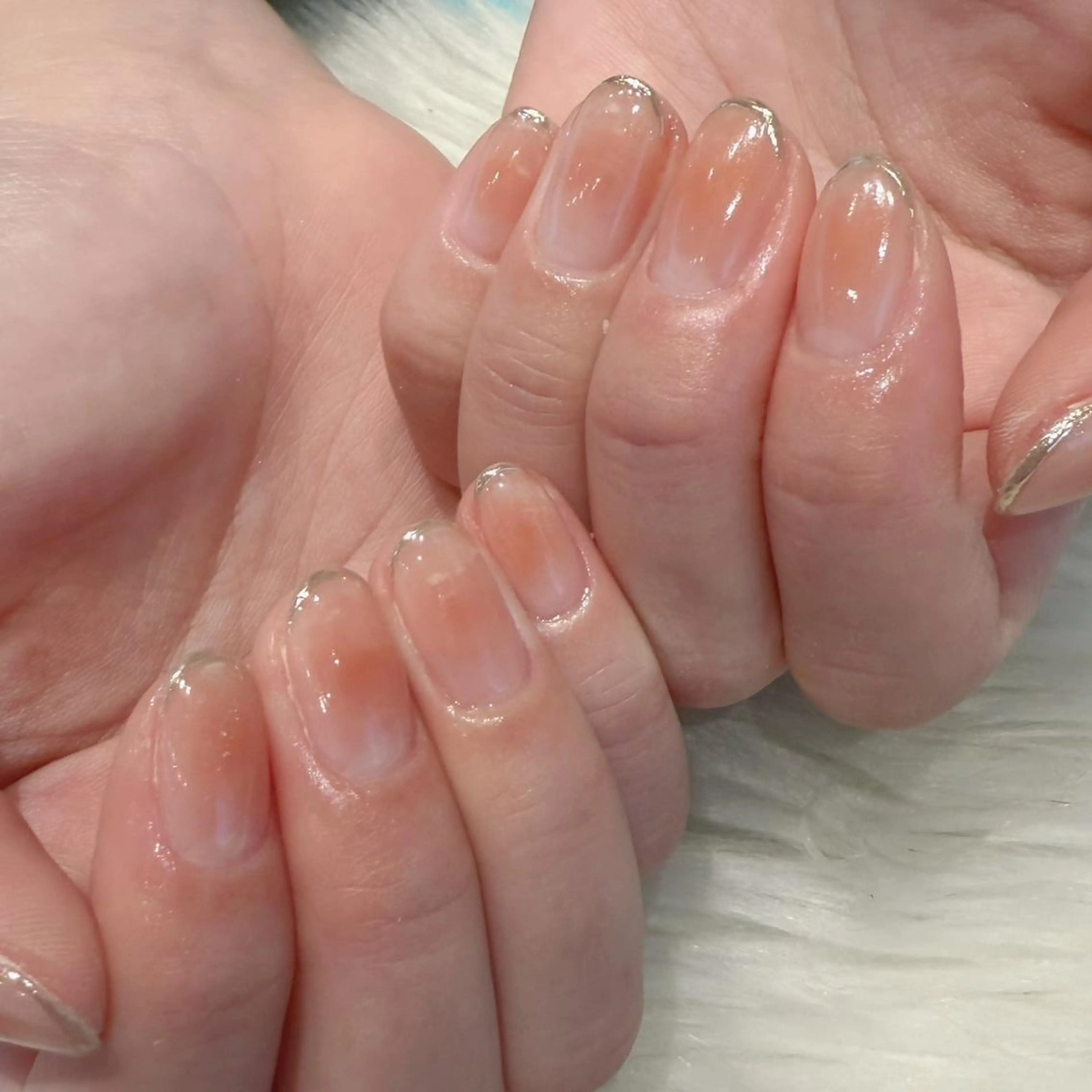 ネイル チークネイル フレンチネイル ハンドネイル Kanai Harukaのネイルデザイン