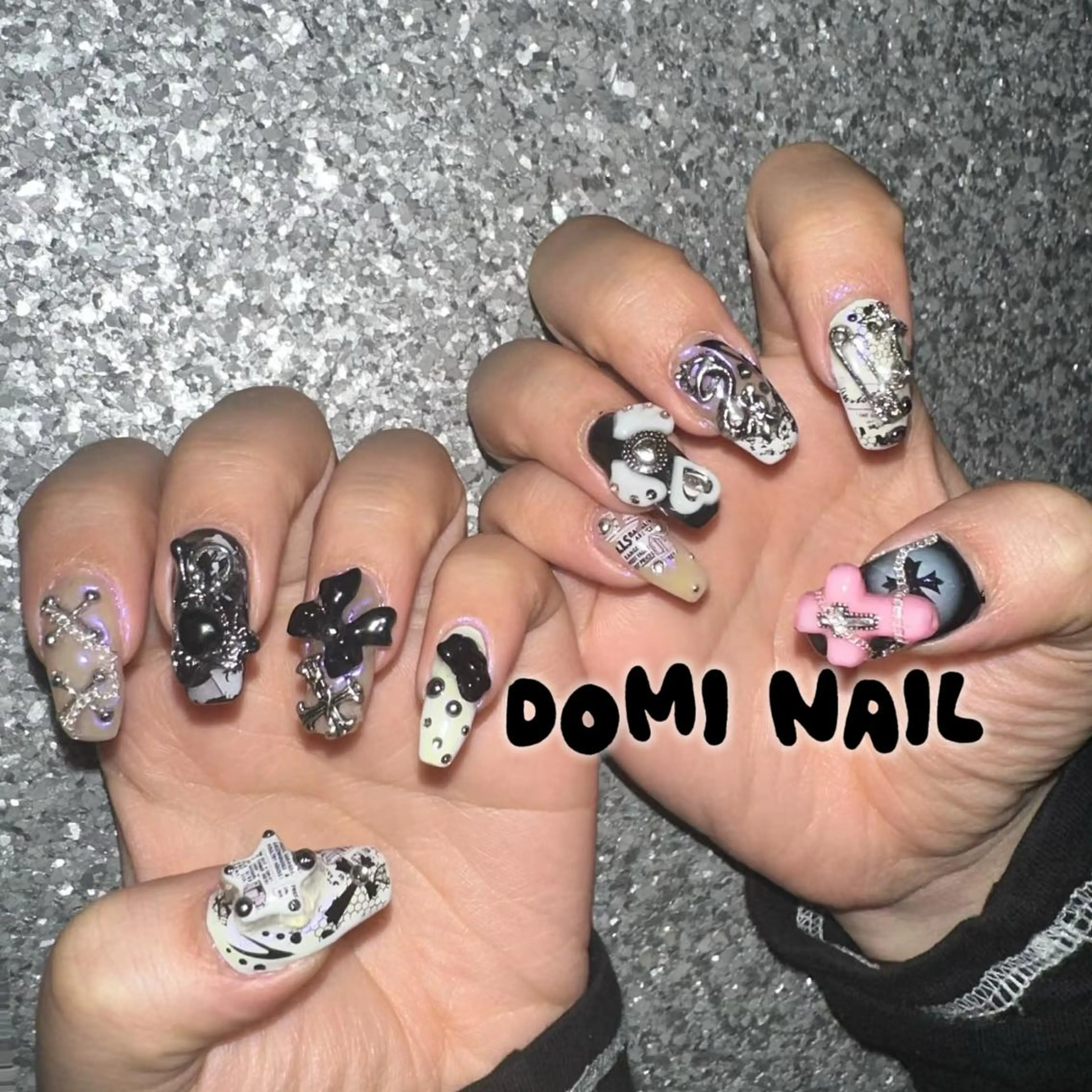 ネイル 持ち込み ネイルチップ ハンドネイル 渋谷 Domi Nailのネイルデザイン