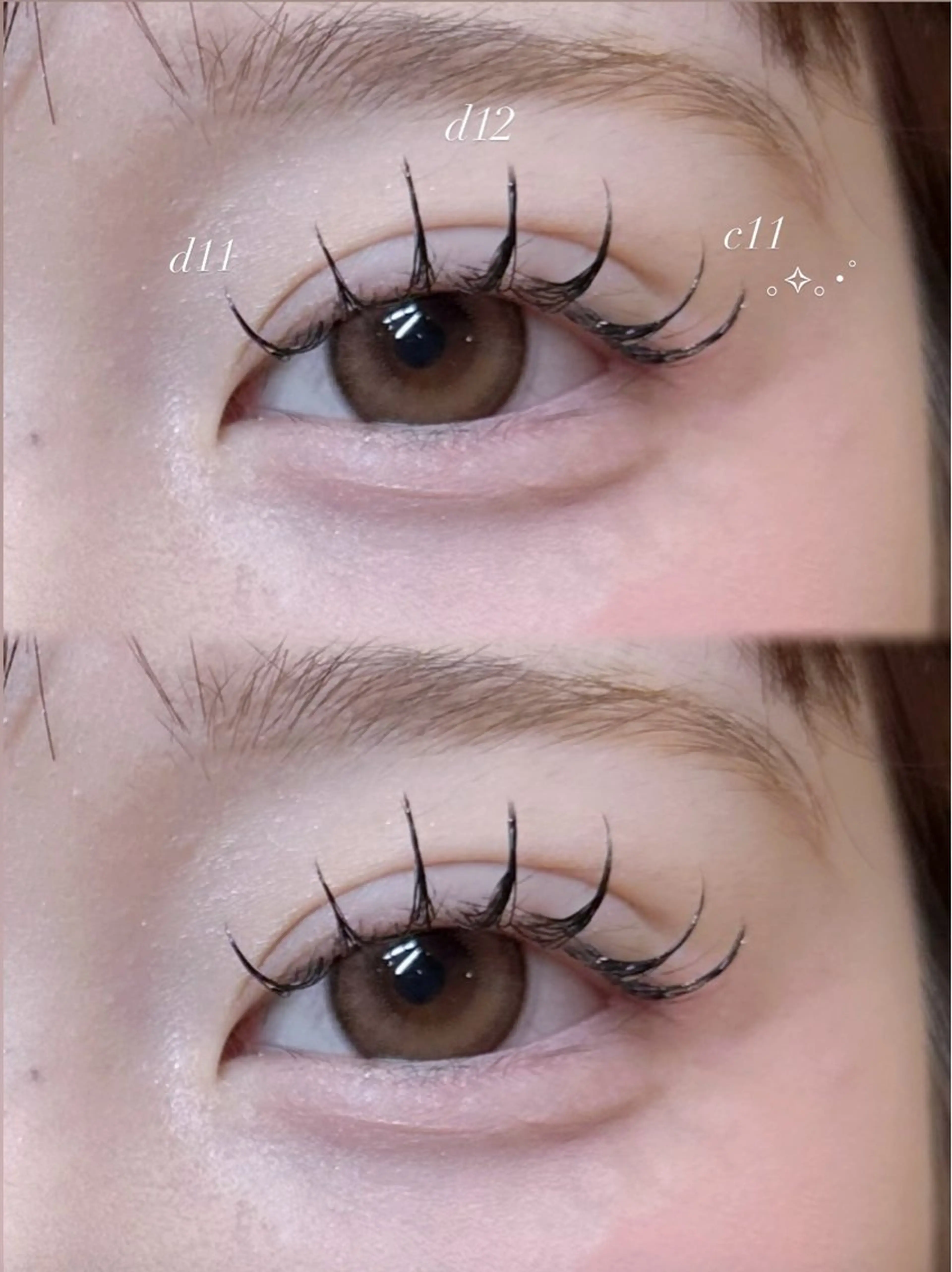 。✧。・゚上まつ毛エクステ140本【flat lash】(コーティング付)の写真