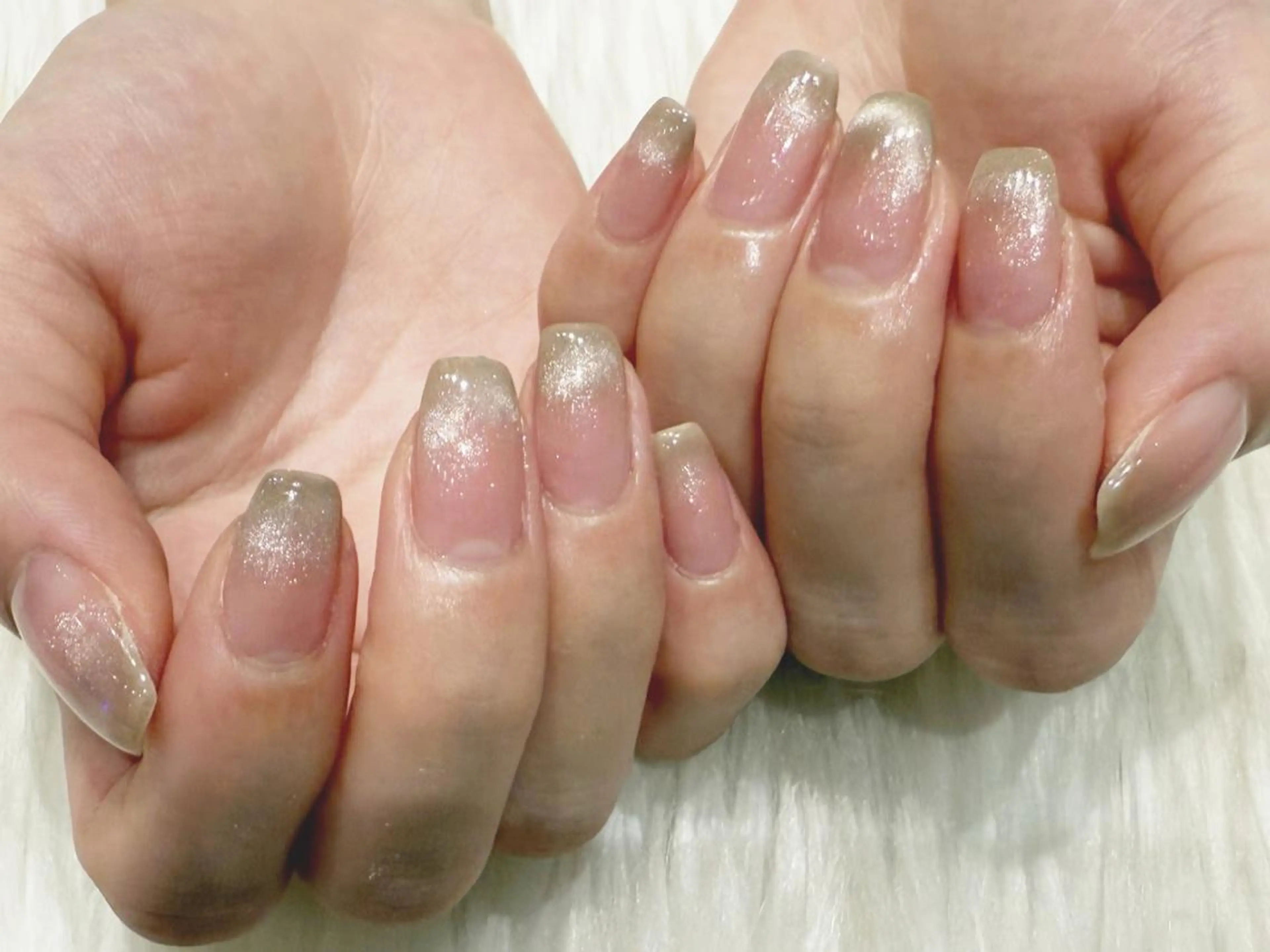 オフ無料💜大人色っぽネイル♪⭐️チークネイル+マグフレンチ✨の写真