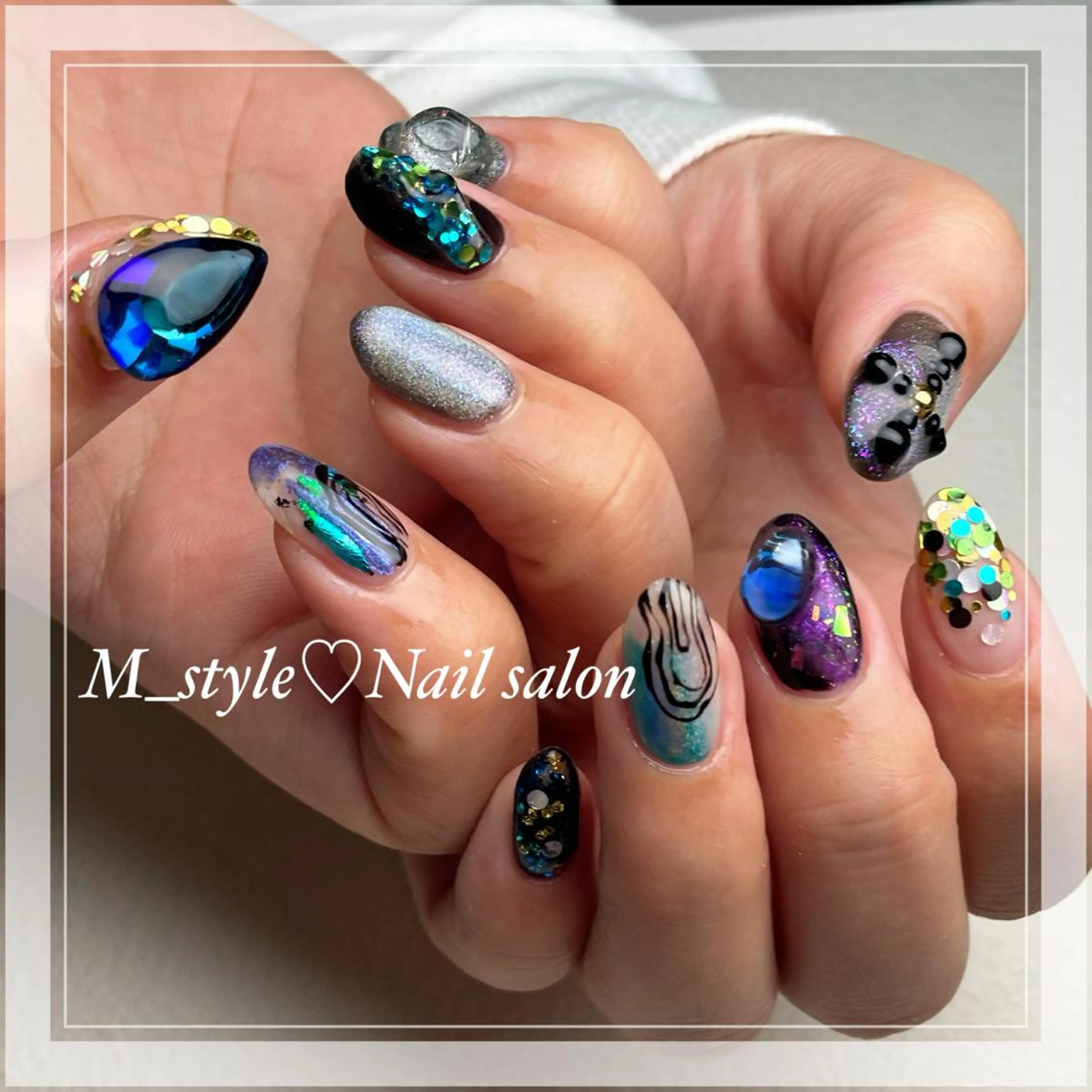 ショート ネイル 下妻市ﾈｲﾙｻﾛﾝ M_styleのネイルデザイン