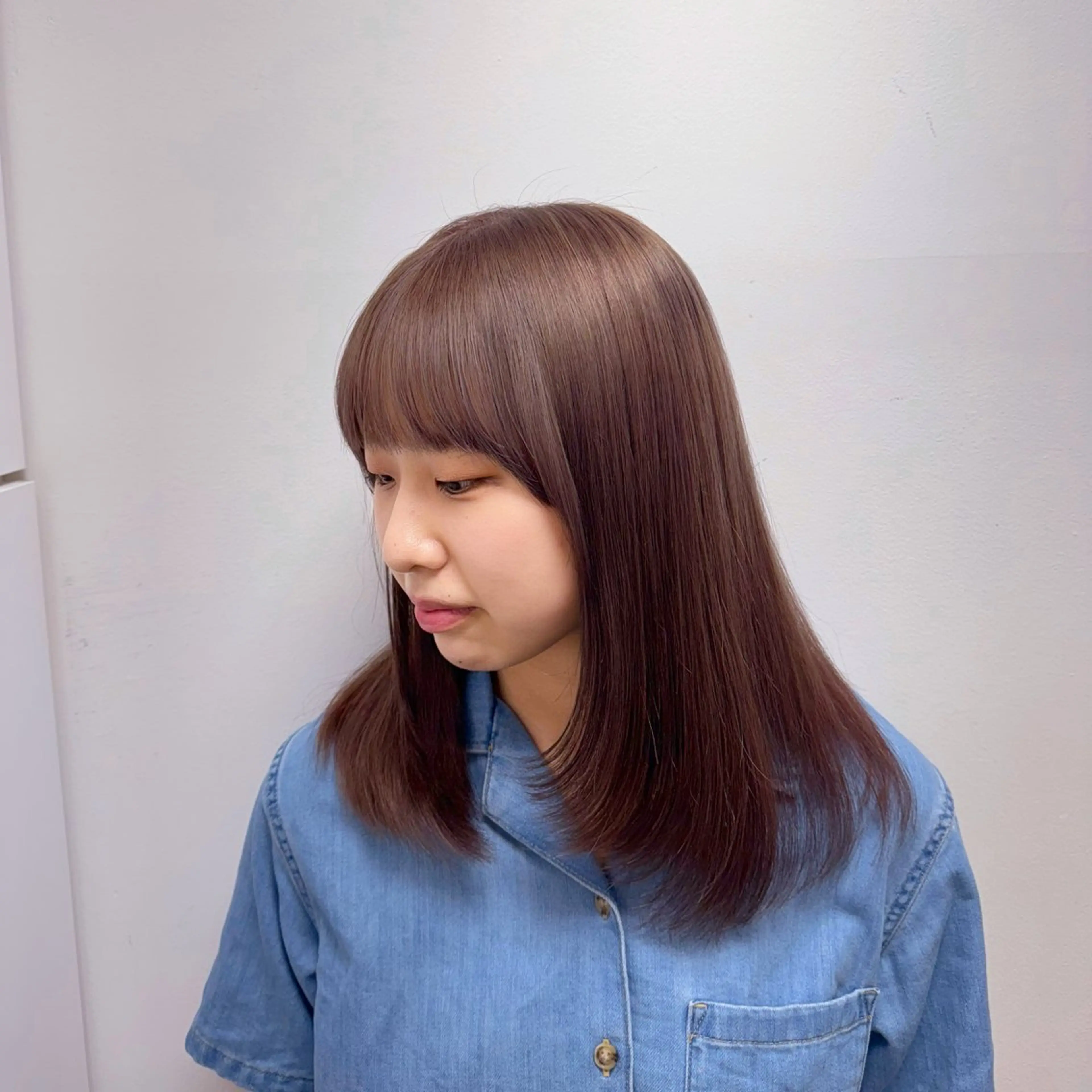 ミディアム ミディアムレイヤー レイヤーカット カット 横浜/韓国/レイヤー カット/ユイナ🎀のヘアスタイル