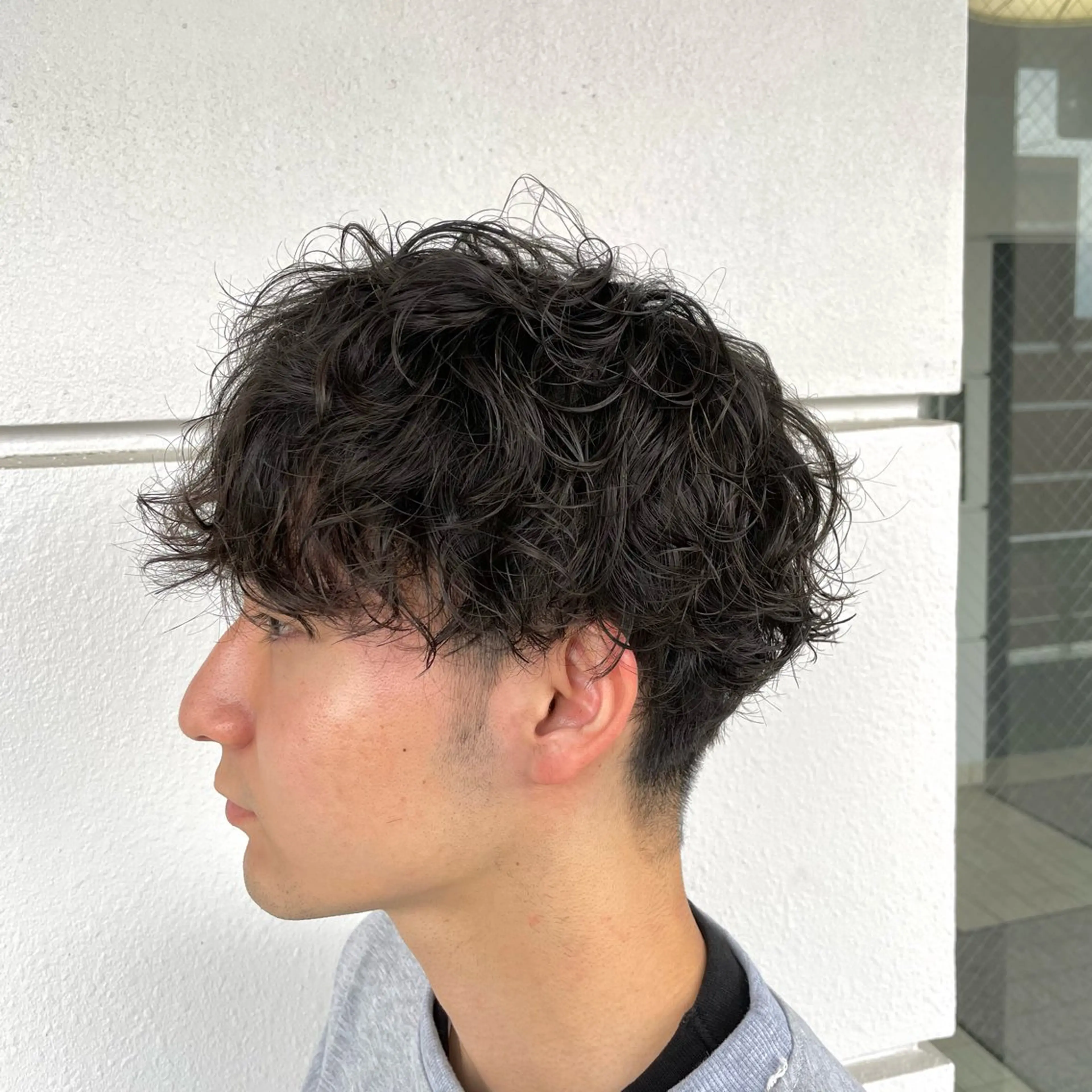 パーマ メンズ カット パーマ トリートメント 西村 れいのヘアスタイル