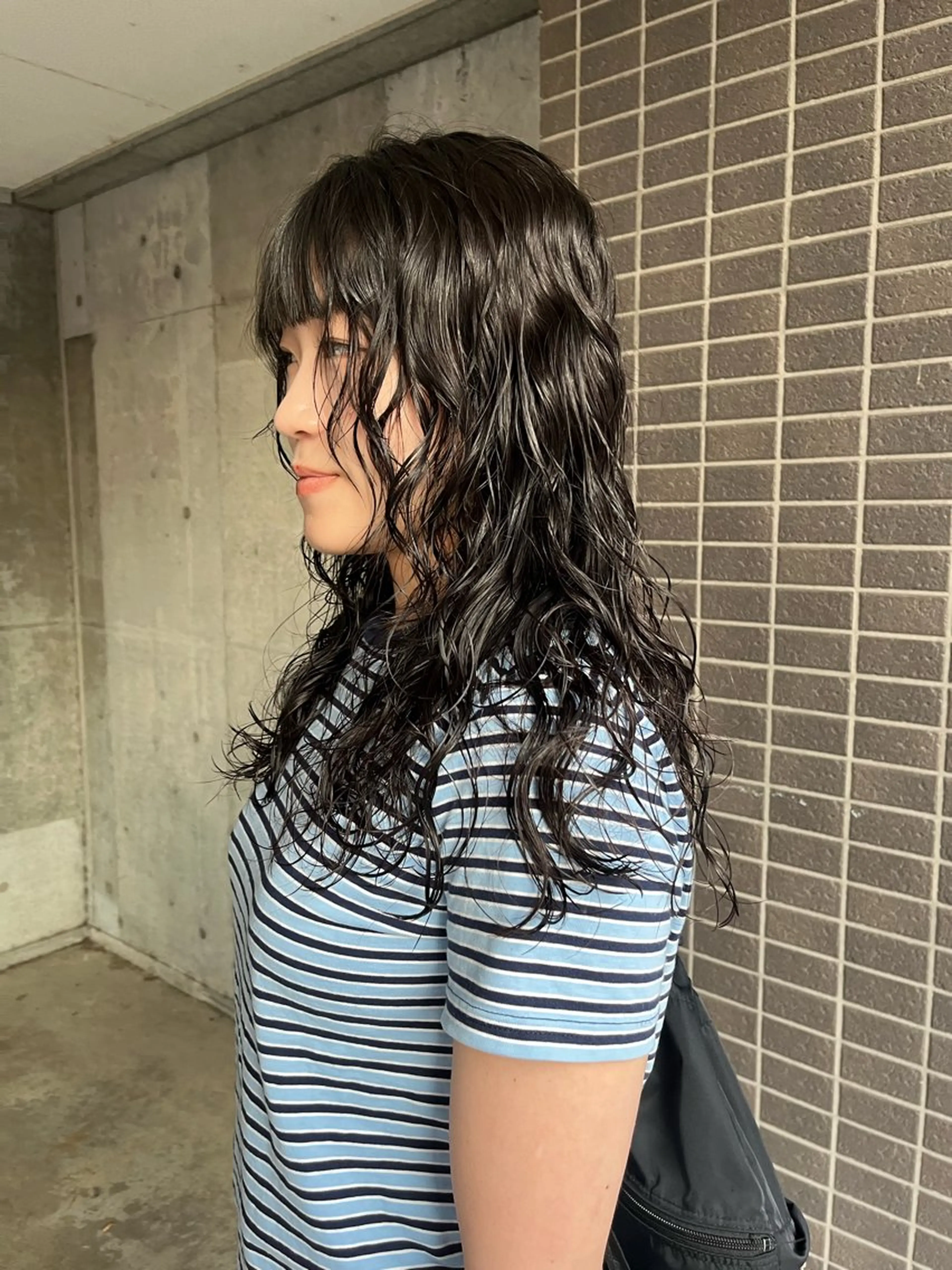 ロング パーマ benji 登戸所属・竹内 菜々子のヘアスタイル