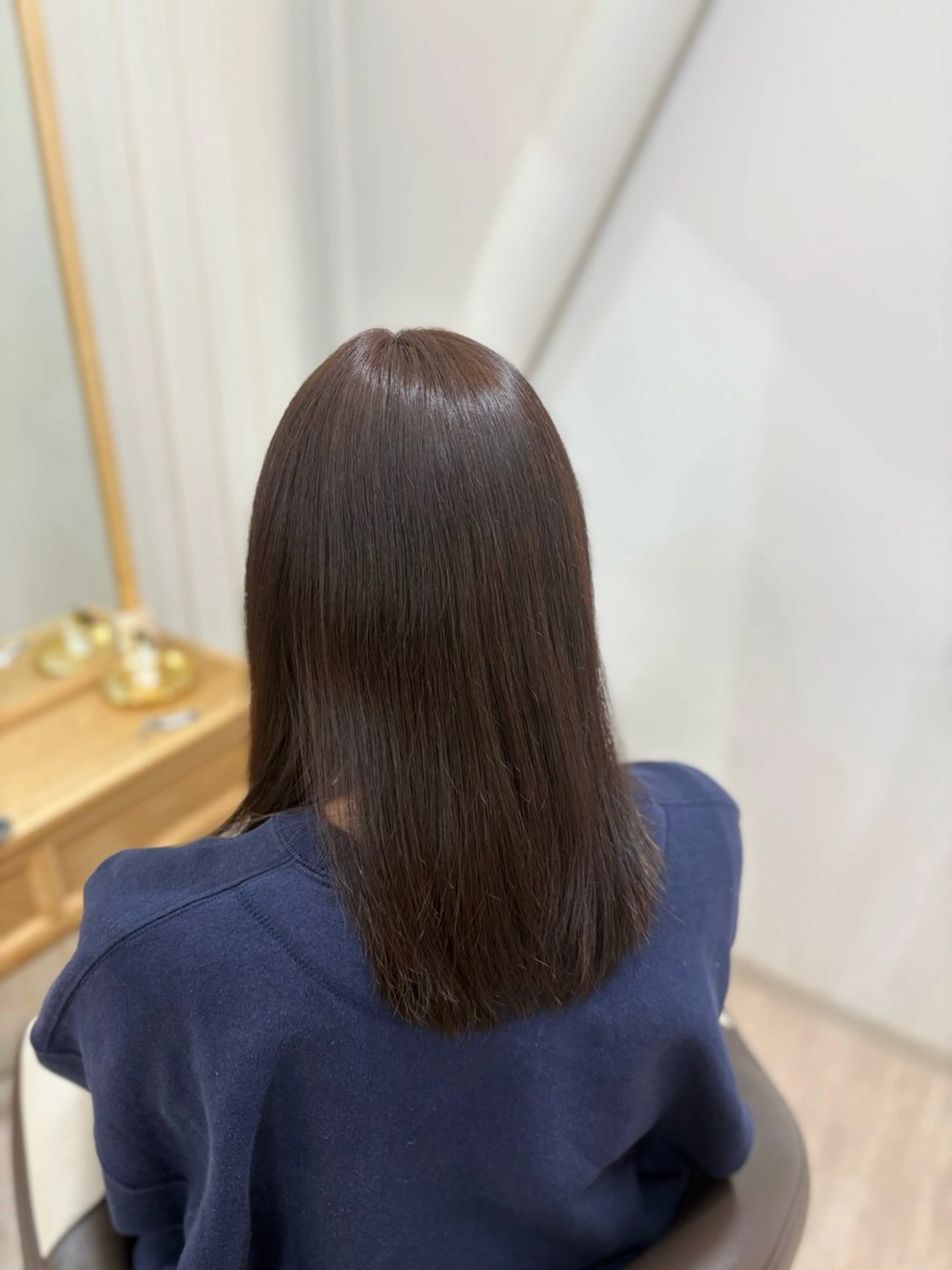 セミロング ヘアカラー 🪐韓国／グレージュ ／ ｓａｋｕｒａ☽⋰のヘアスタイル