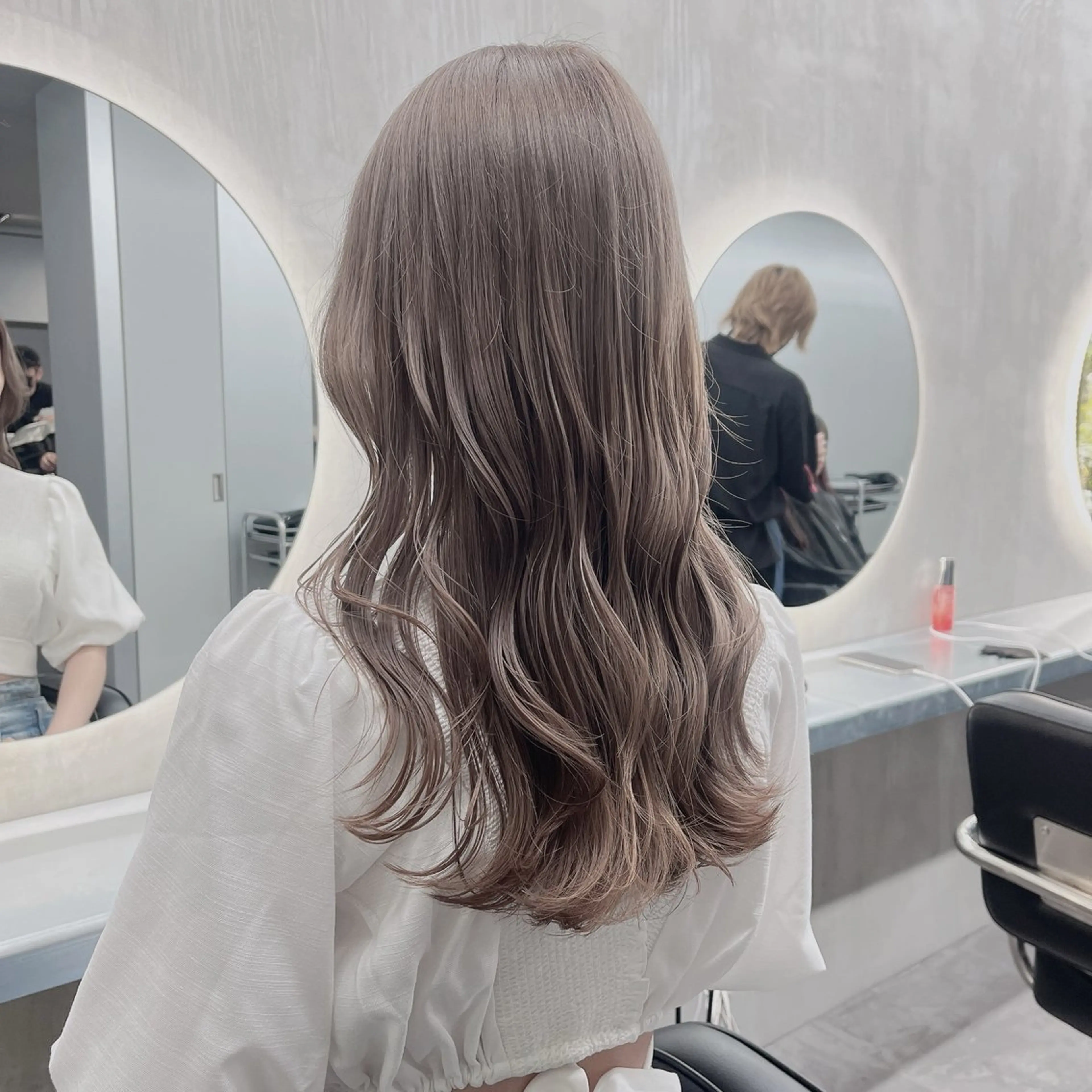 ロング カラー ☁️グレージュカラー TAKUYA☁️のヘアスタイル