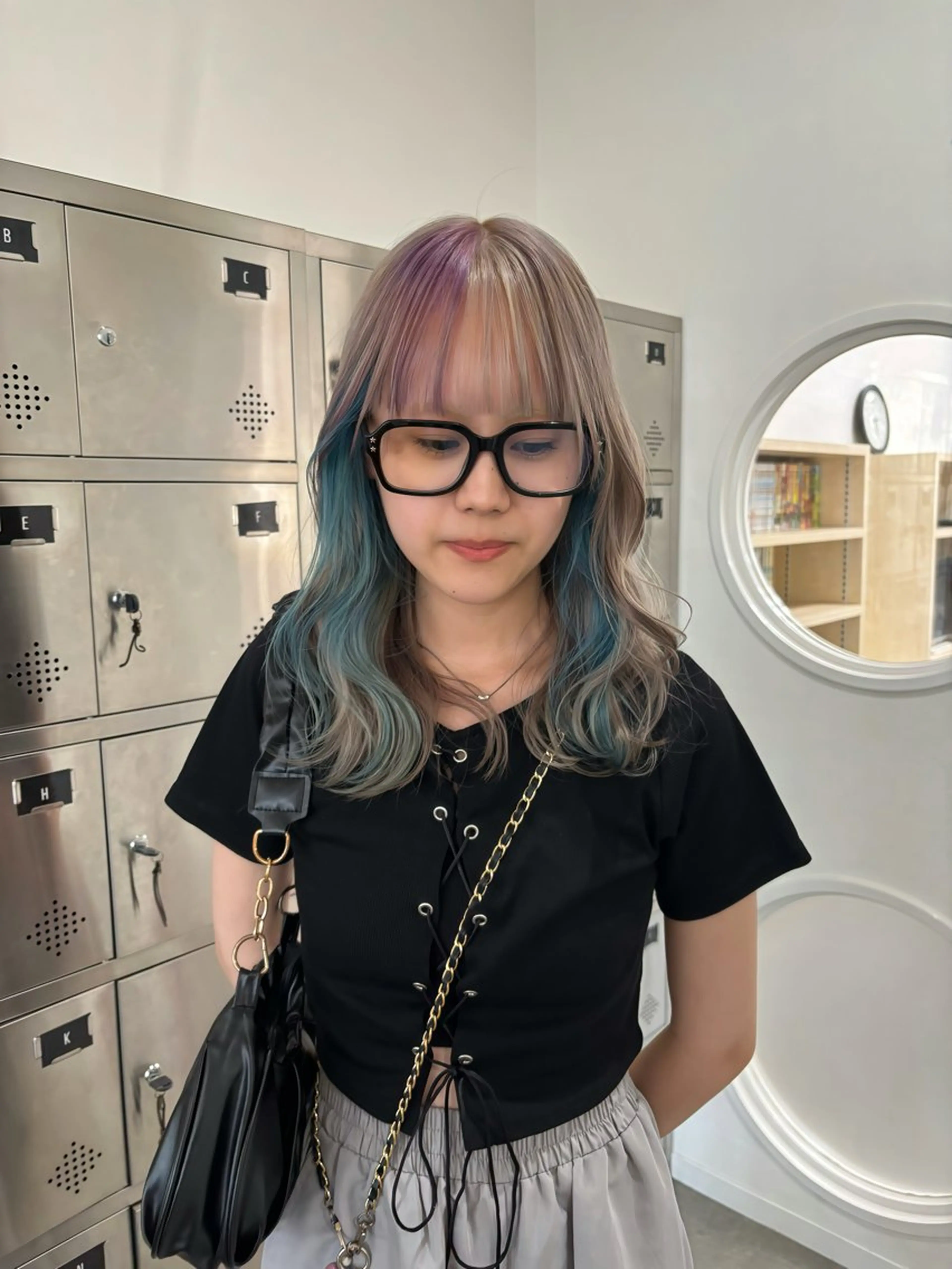 カラー 抜け感ヘア໒꒱ブリー チ໒꒱chihanaのヘアスタイル