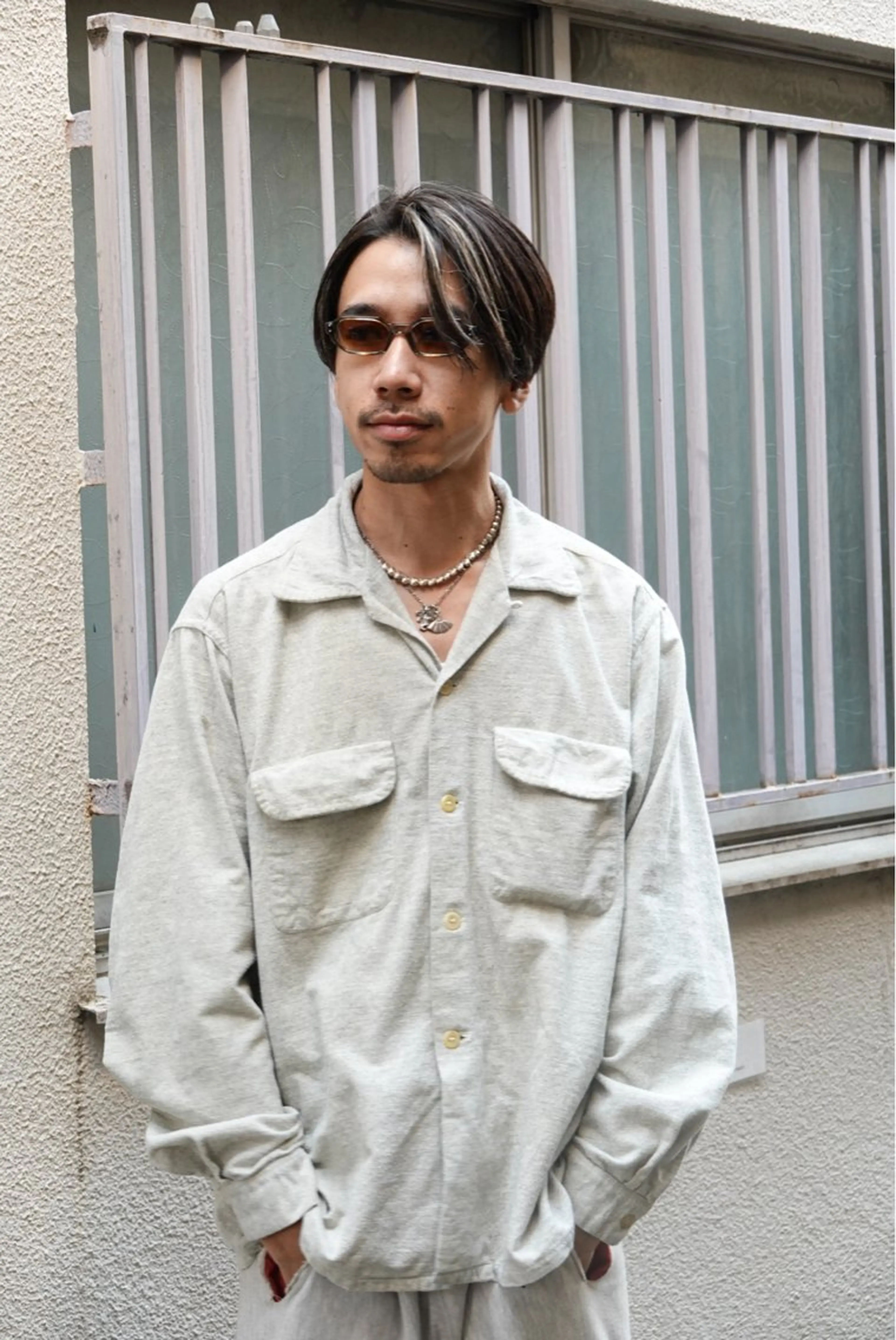 ミディアム カラー メンズ メンズカット/パーマ /ユアサシュンスケのヘアスタイル