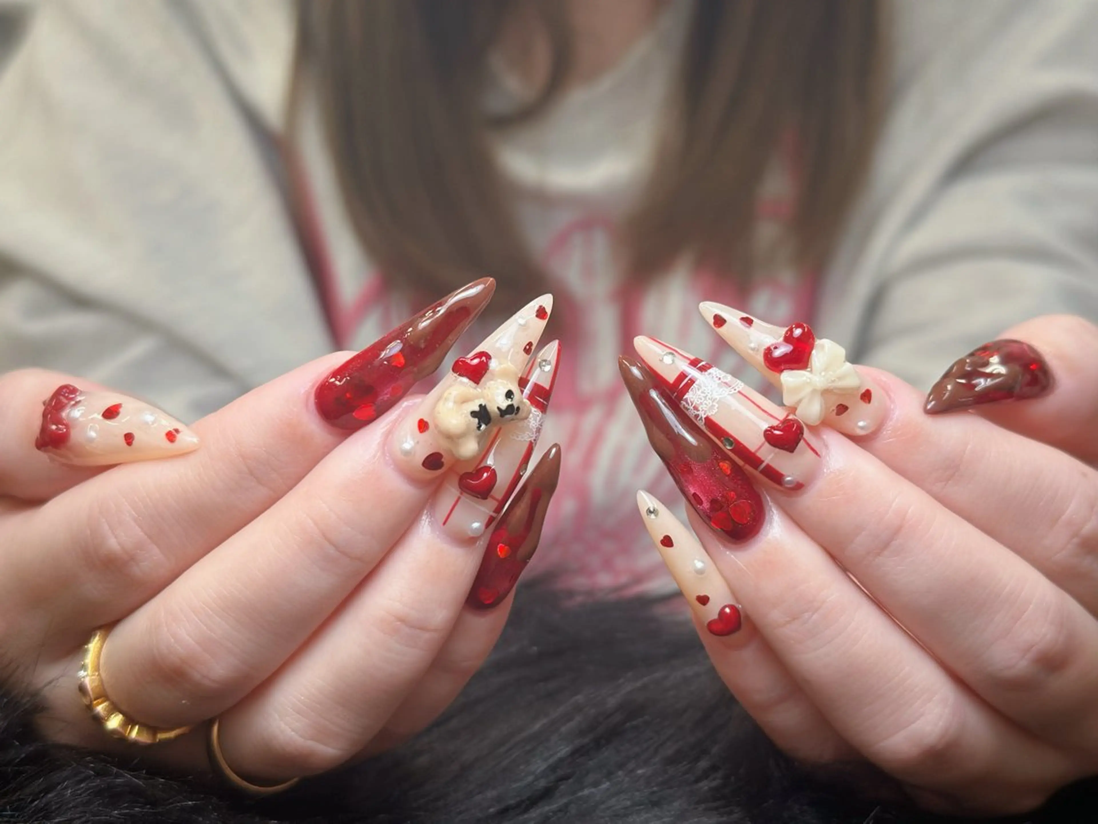 ネイル アートネイル ジェルネイル ニュアンスネイル シンプルネイル ネイルチップ ハンドネイル Nienail_ Luxeのネイルデザイン