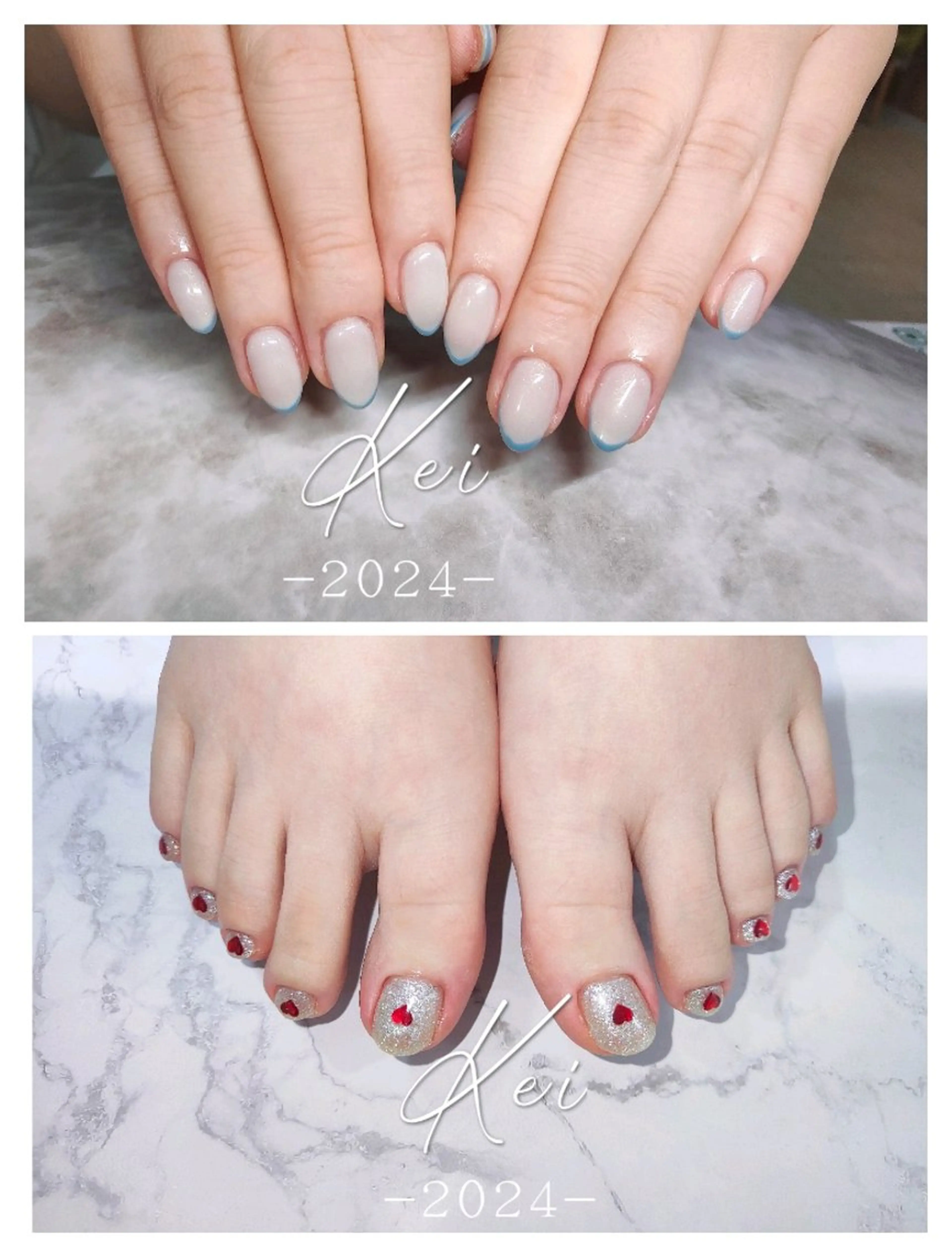 ネイル ハンドネイル フットネイル 🎀 Kei 🎀のネイルデザイン