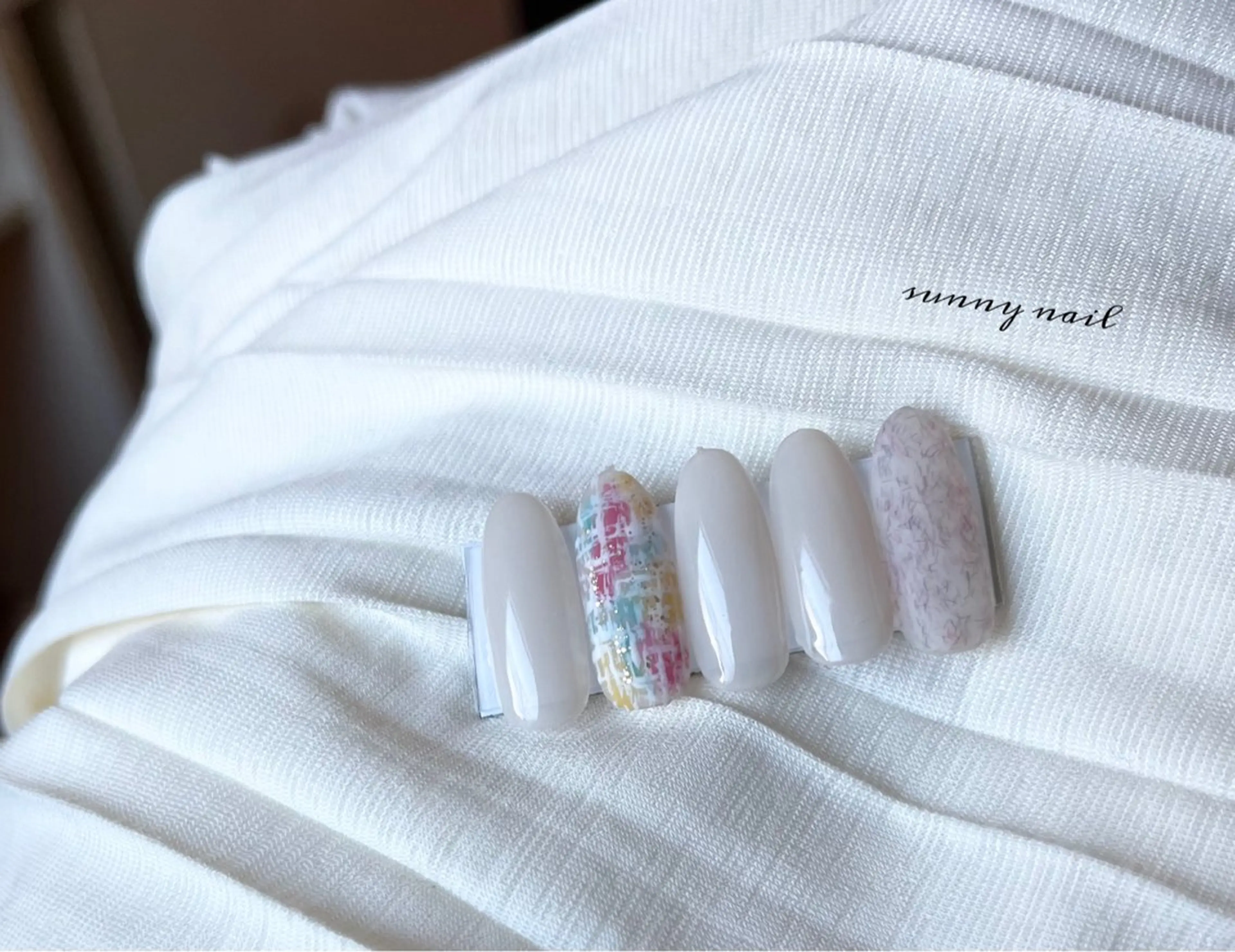 ネイル ツイードネイル sunny nailのネイルデザイン