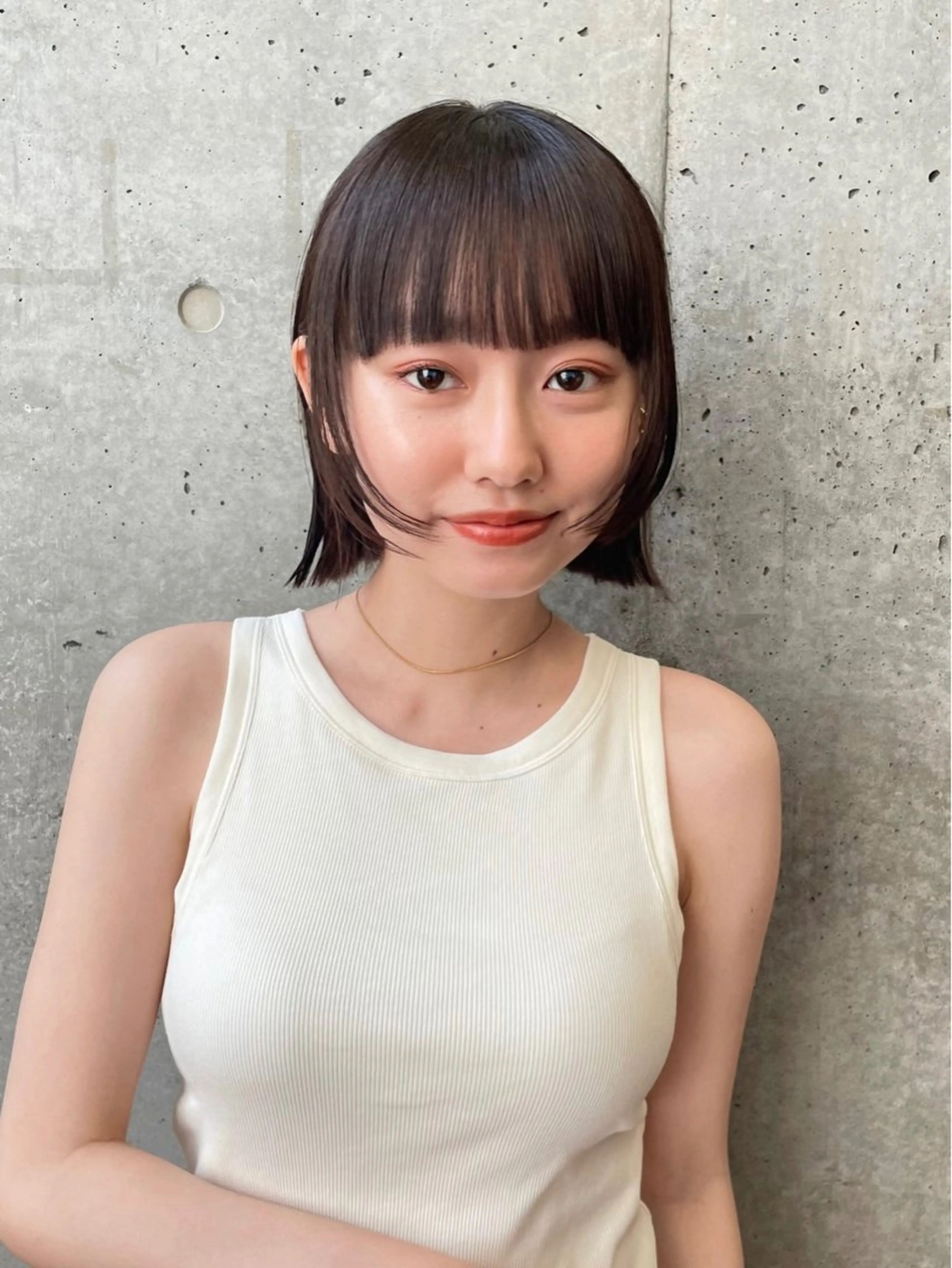 ショート トリートメント グレージュ/レイヤー /ボブ/moyu🎀のヘアスタイル