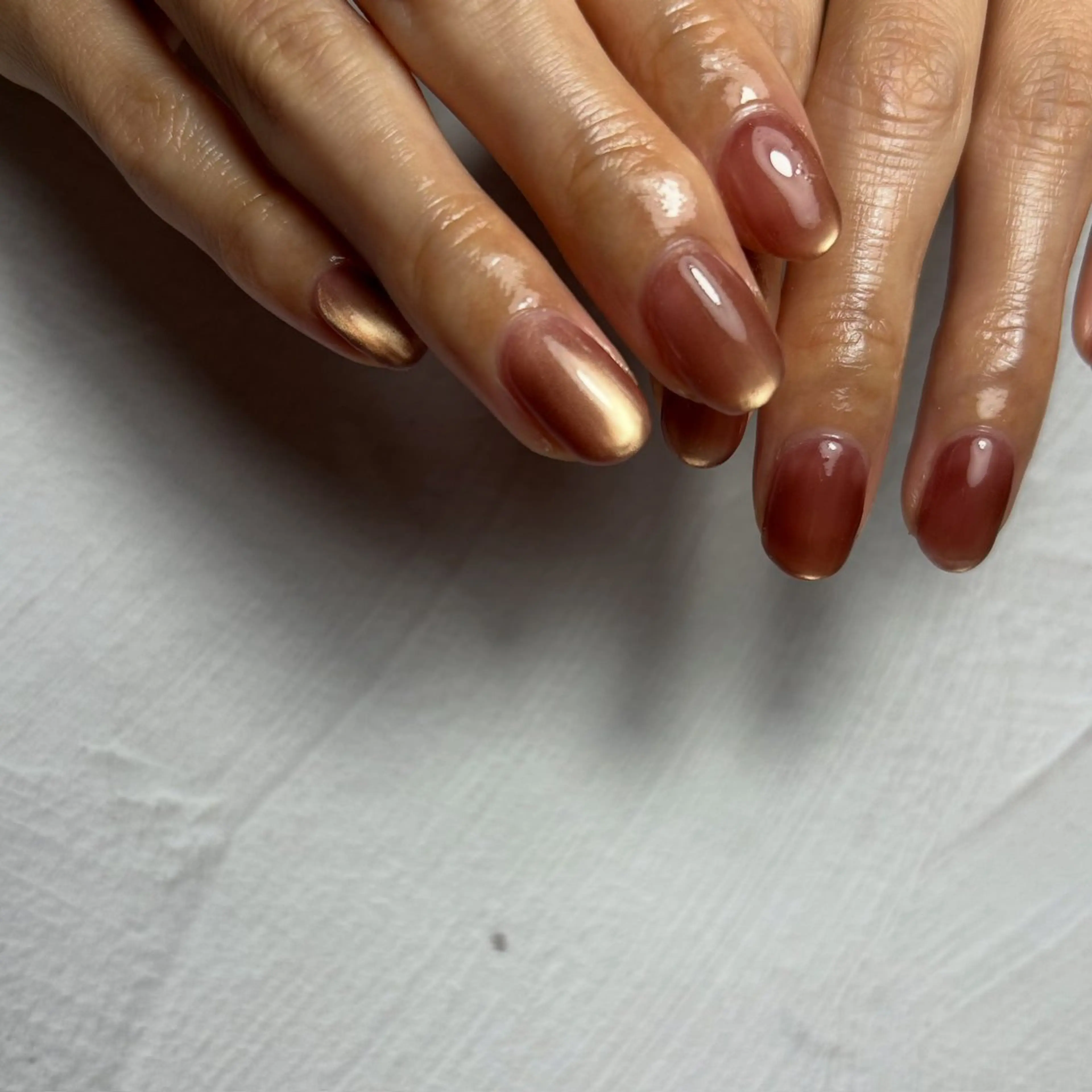 ネイル マグネットネイル ハンドネイル soa.Aika 自爪育成のネイルデザイン