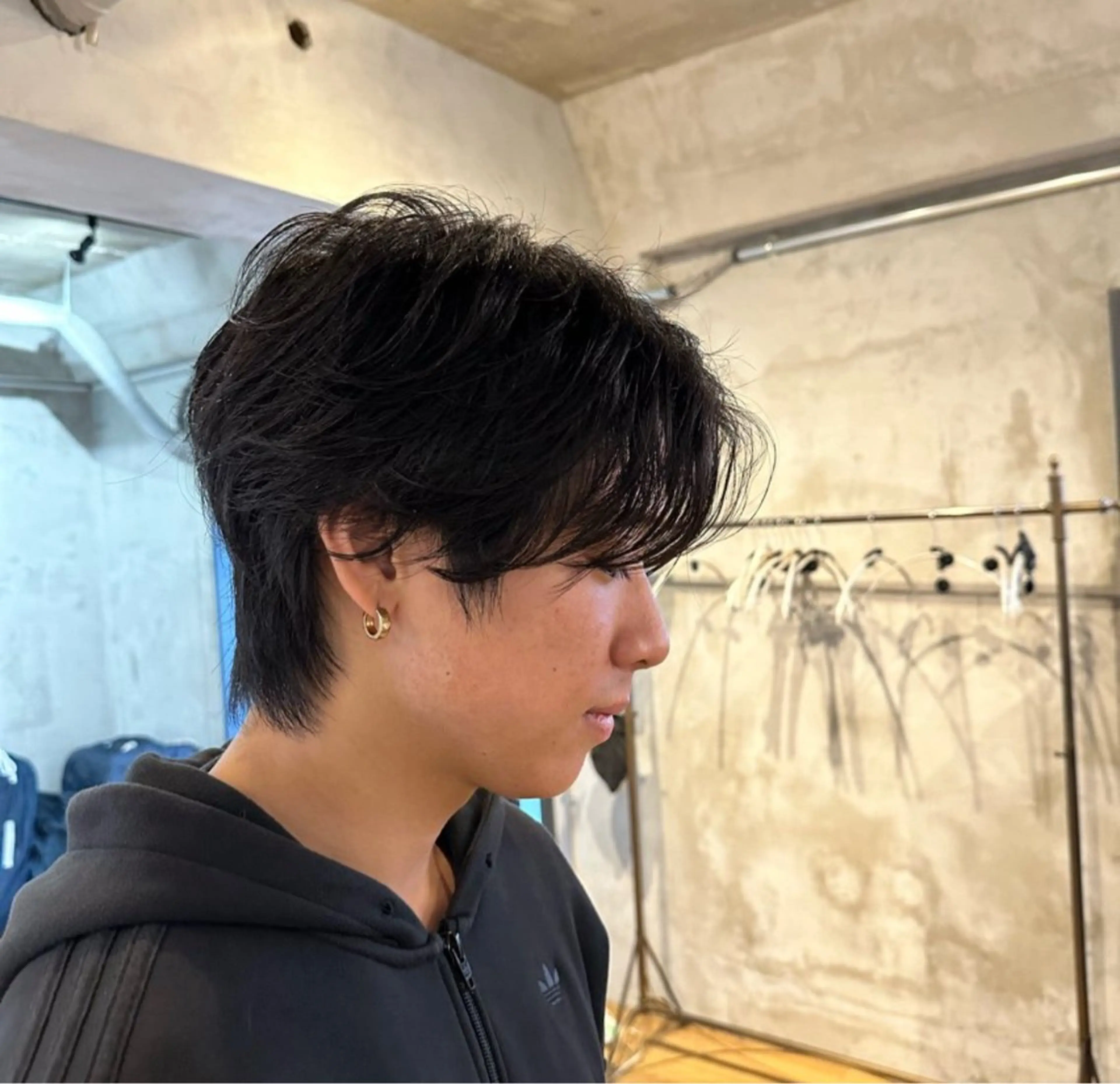 メンズカット+ニュアンスパーマ+眉カットの写真